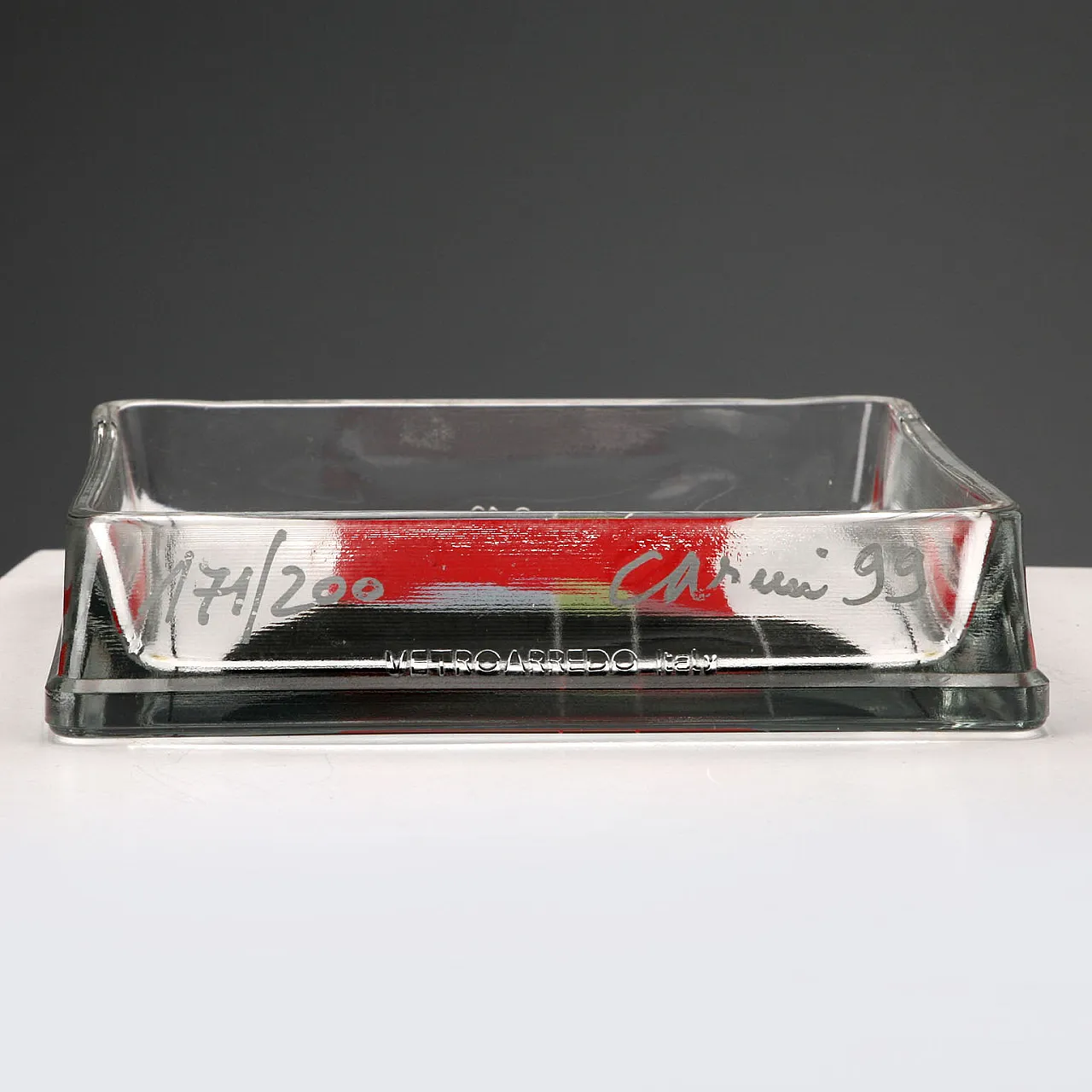 Glass ashtray by Eugenio Carmi, 20th century 5