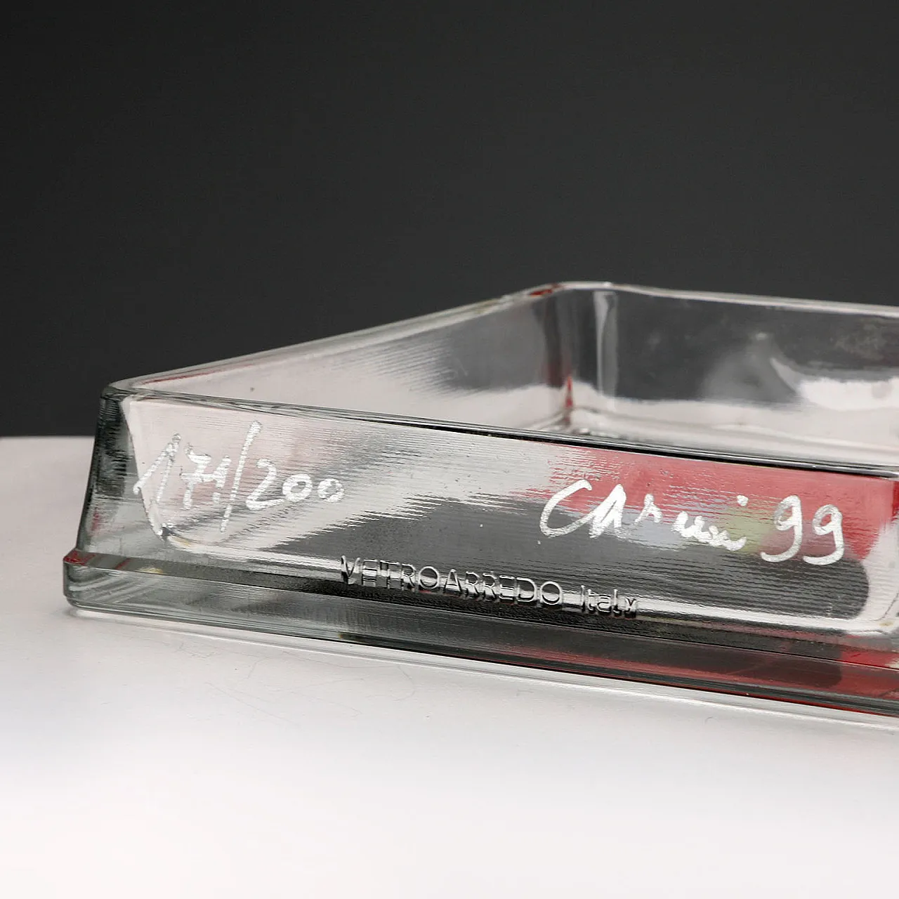 Glass ashtray by Eugenio Carmi, 20th century 6