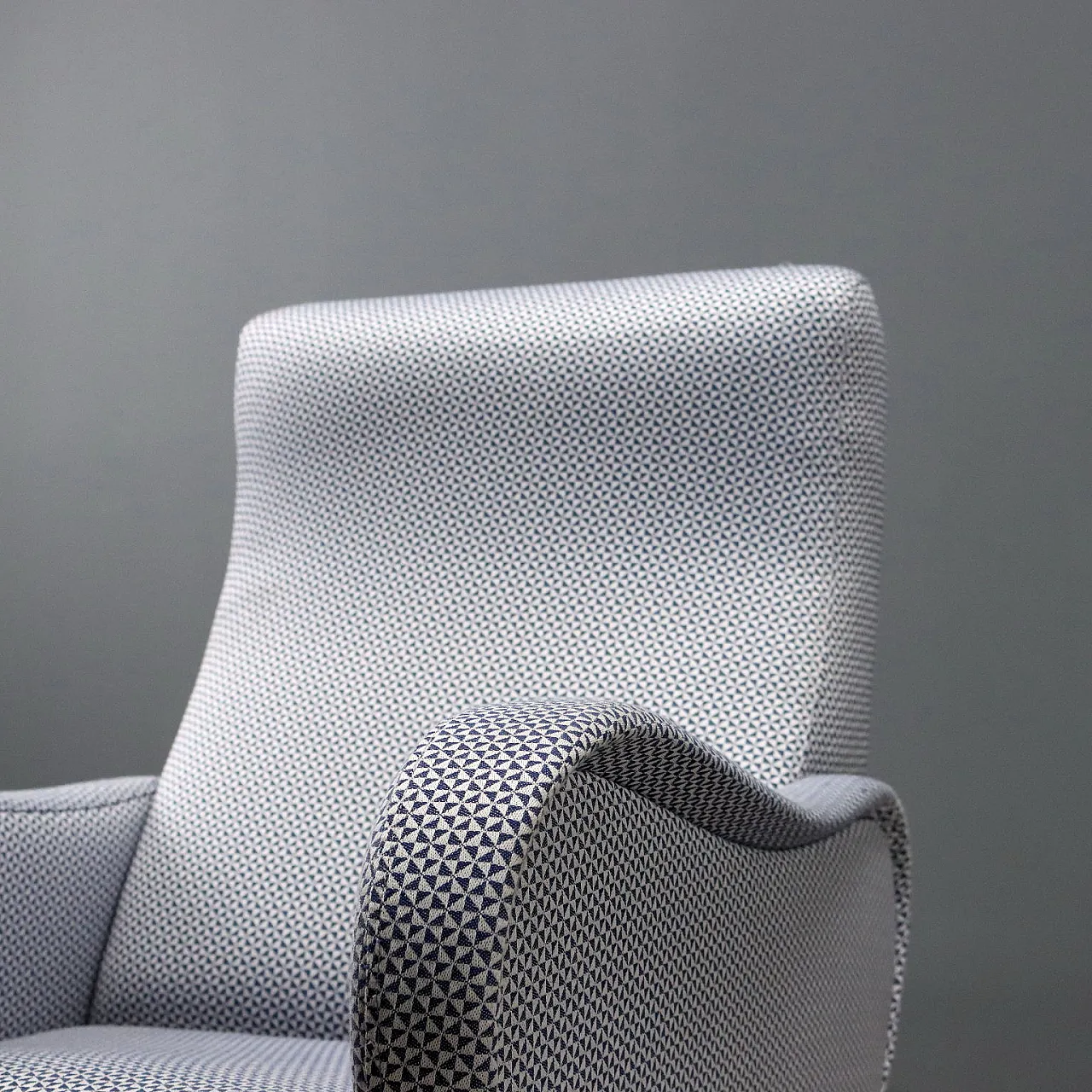 Armchair in metal and fabric, 1960s 3