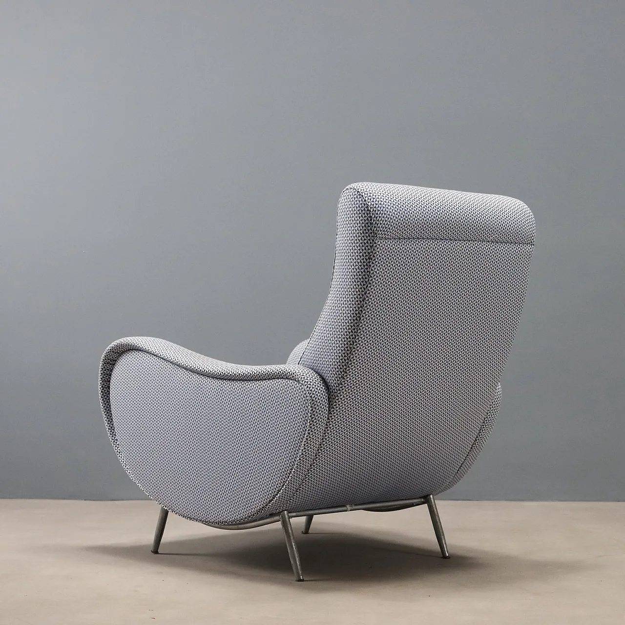 Armchair in metal and fabric, 1960s 8