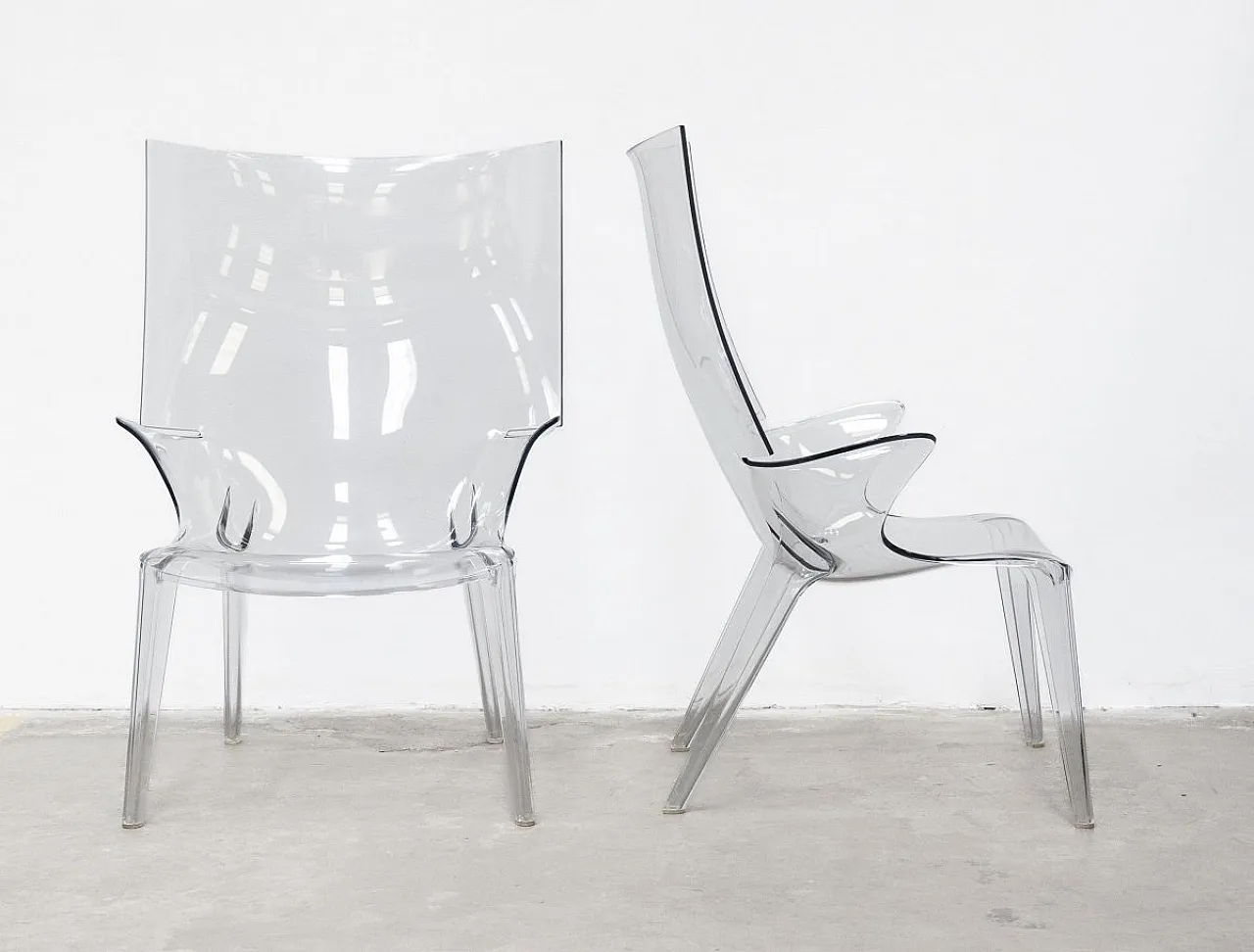 Pair of Uncle Jim armchairs by Philippe Starck for Kartell, 2000s 13
