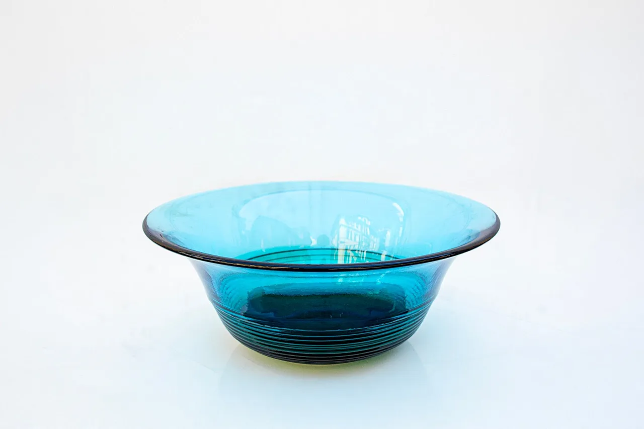 Murano glass centerpiece vase by VeArt, 1980s 1