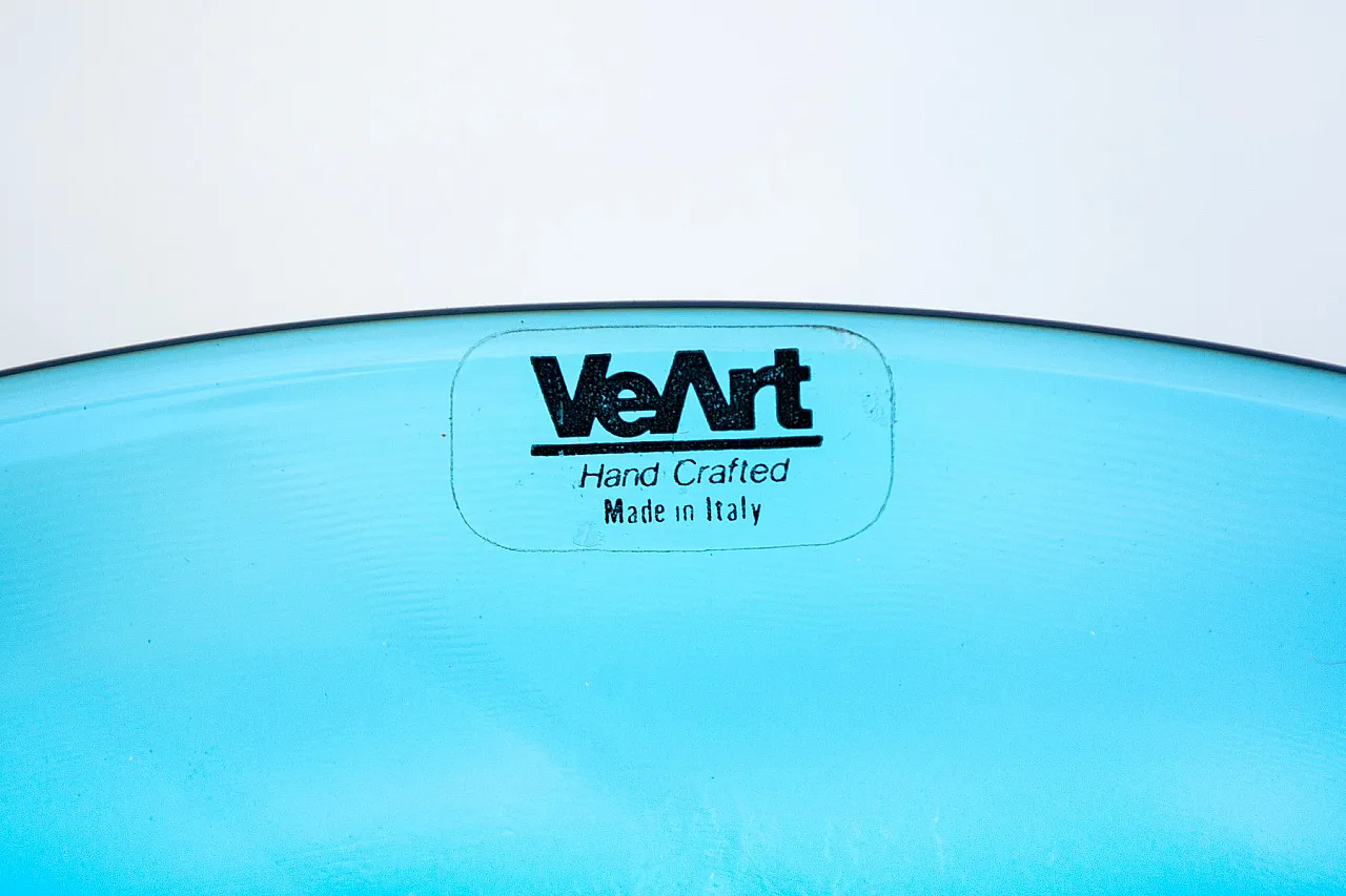 Murano glass centerpiece vase by VeArt, 1980s 3