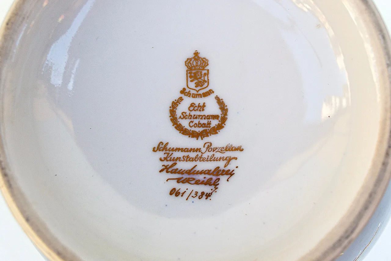 Limited Edition 61/384 vase in cobalt porcelain from Schumann, 1960s 4