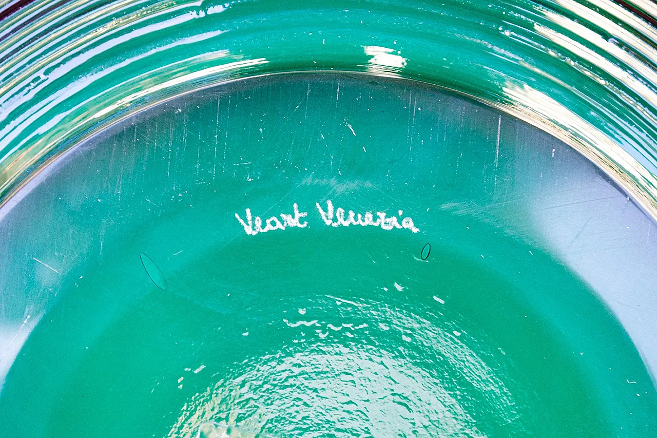 Murano glass centerpiece vase by VeArt, 1980s 4