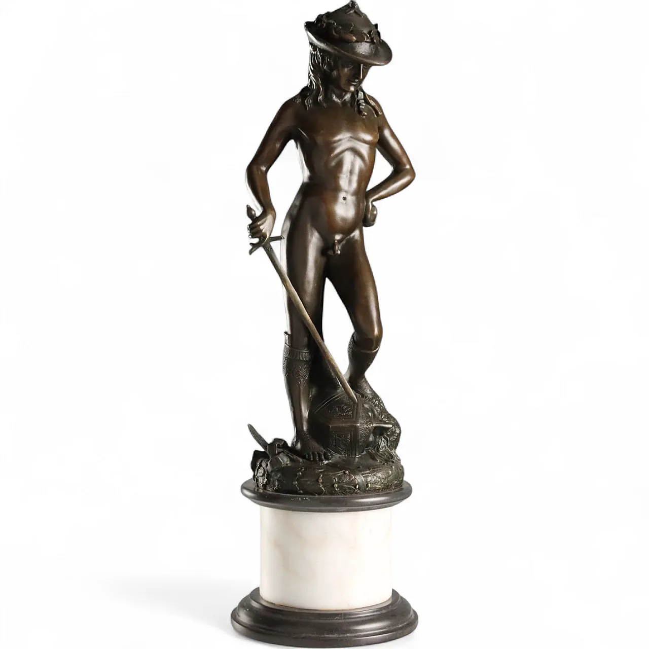 Bronze sculpture after Donatello's David, 20th century 11