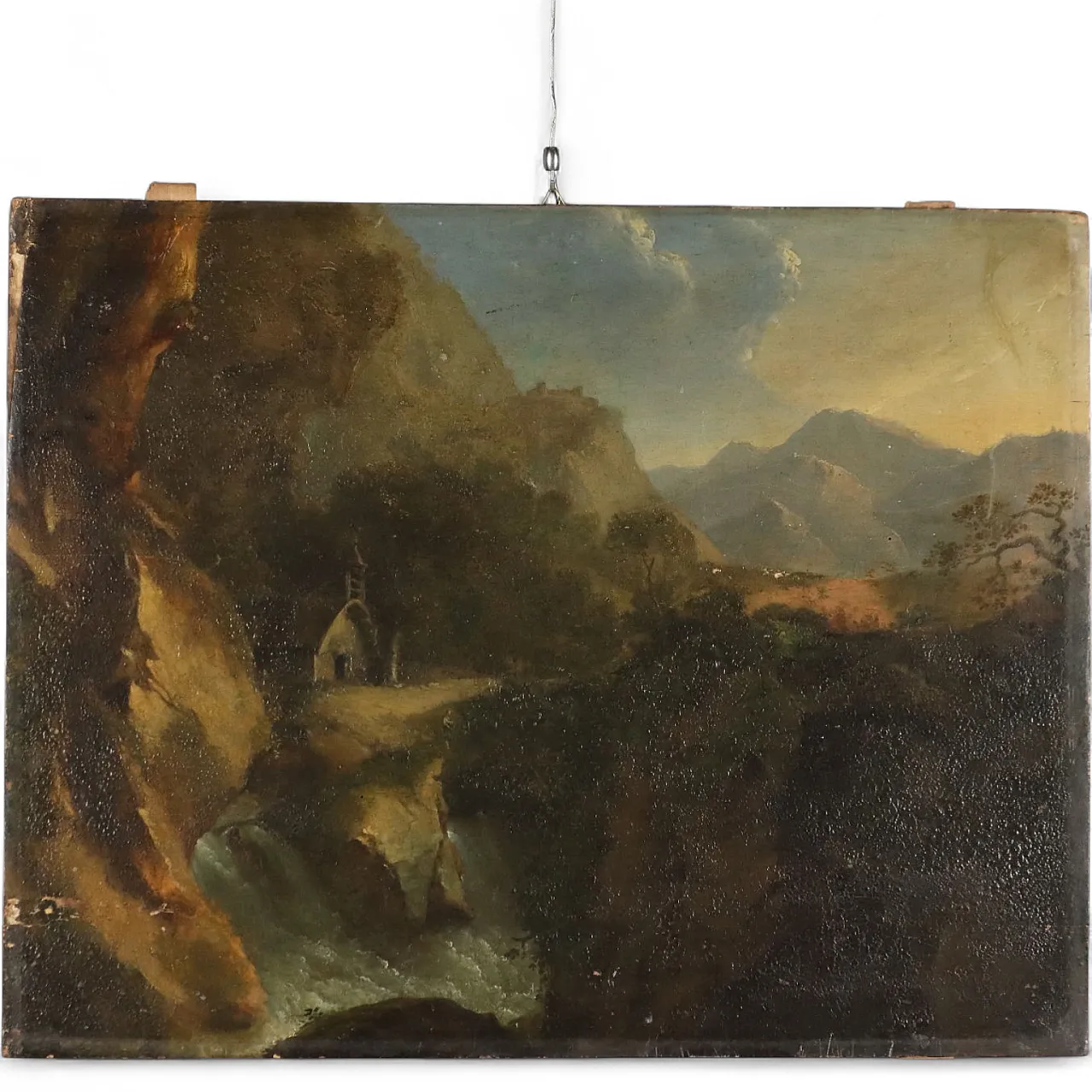 Mountain View, oil on canvas, 19th century 8