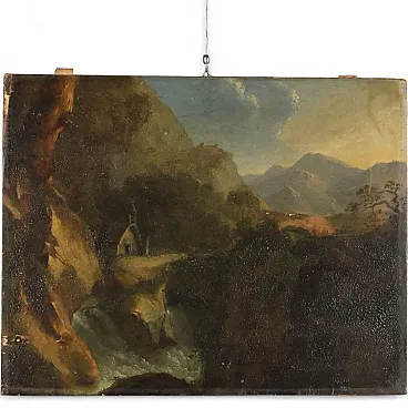 Mountain View, oil on canvas, 19th century