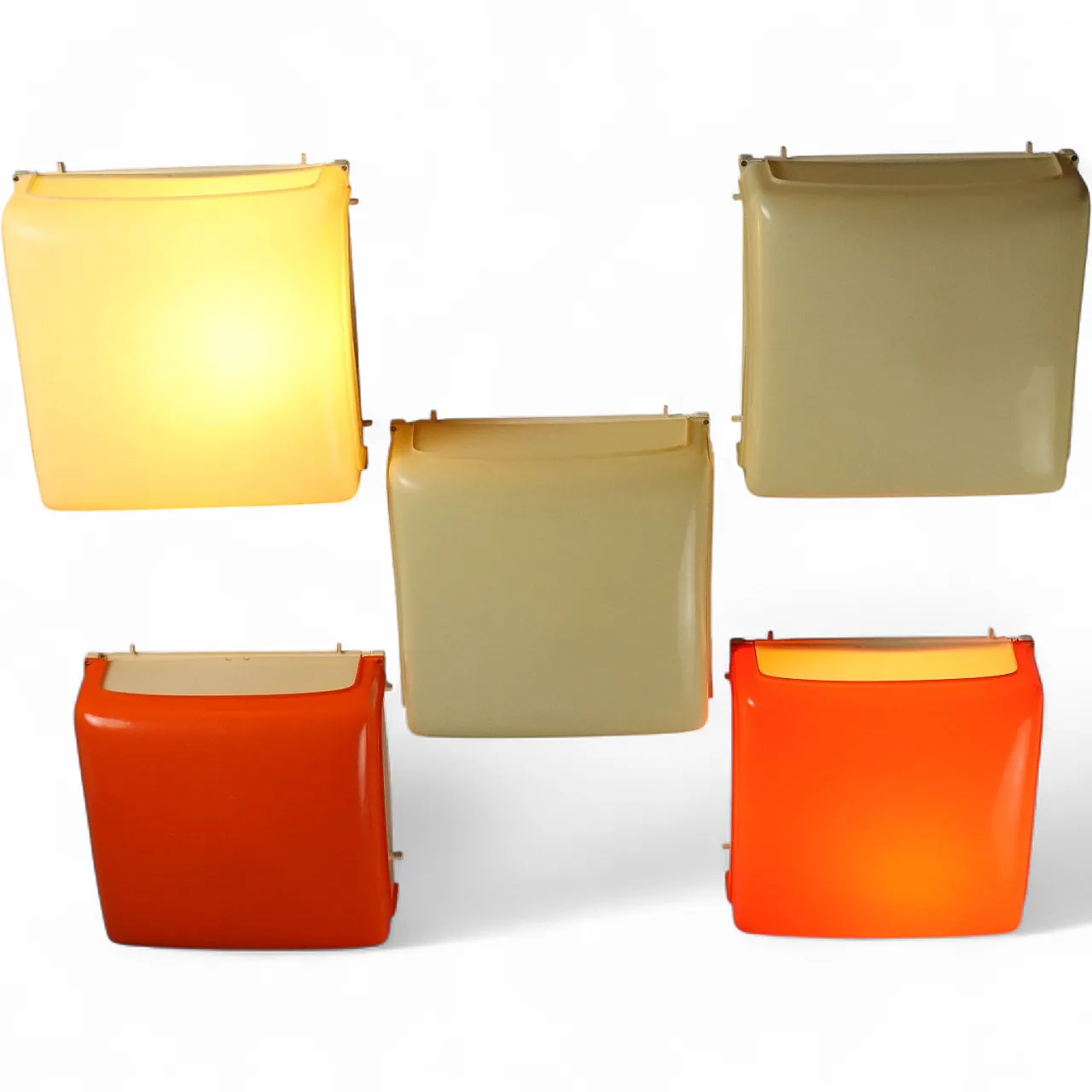 5 Artemide Knosso lamps, 20th century 11