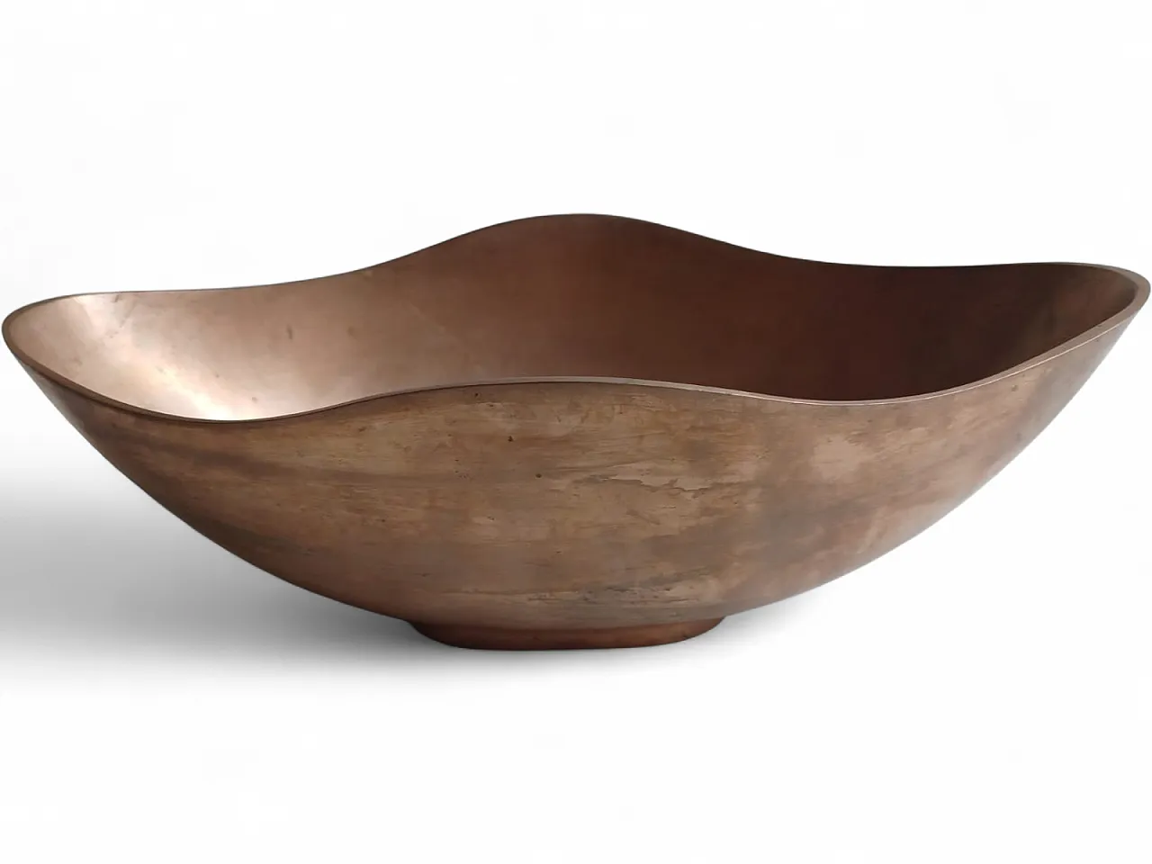 Bronze centerpiece bowl by Esa Fedrigolli, 1980s 6
