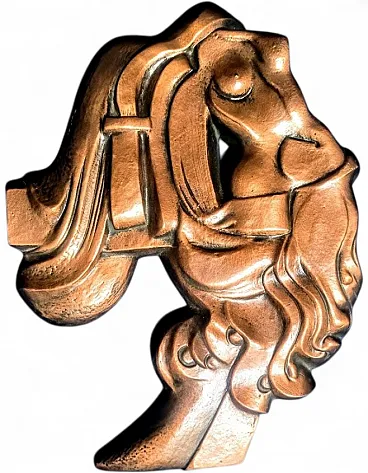 Decorazione navale Art Déco nuda, anni '70
