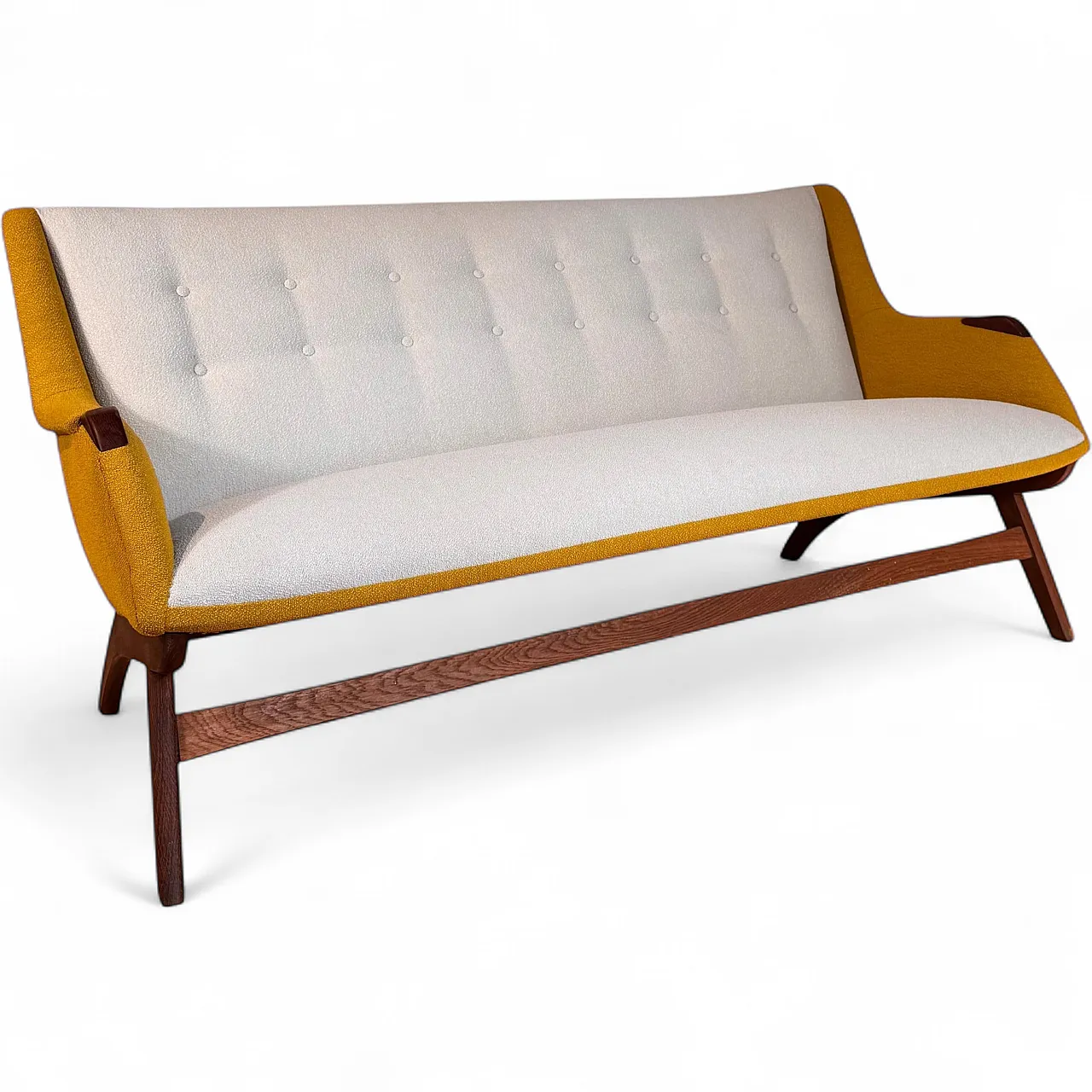 3-seater sofa in Scandinavian Modern teak, 1960s 11