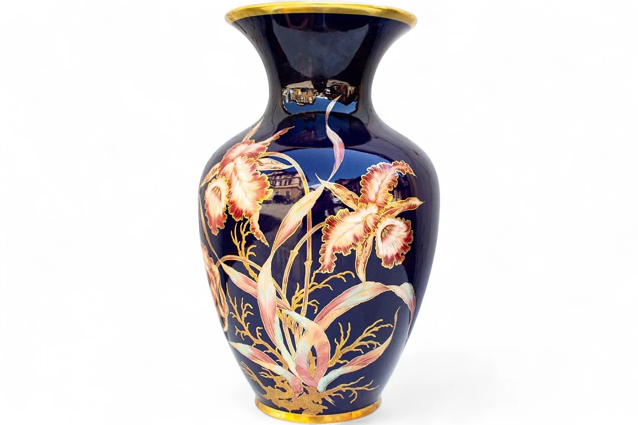 Limited Edition 61/384 vase in cobalt porcelain from Schumann, 1960s 7