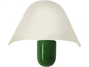 Lampada da parete verde di VeArt, anni '80