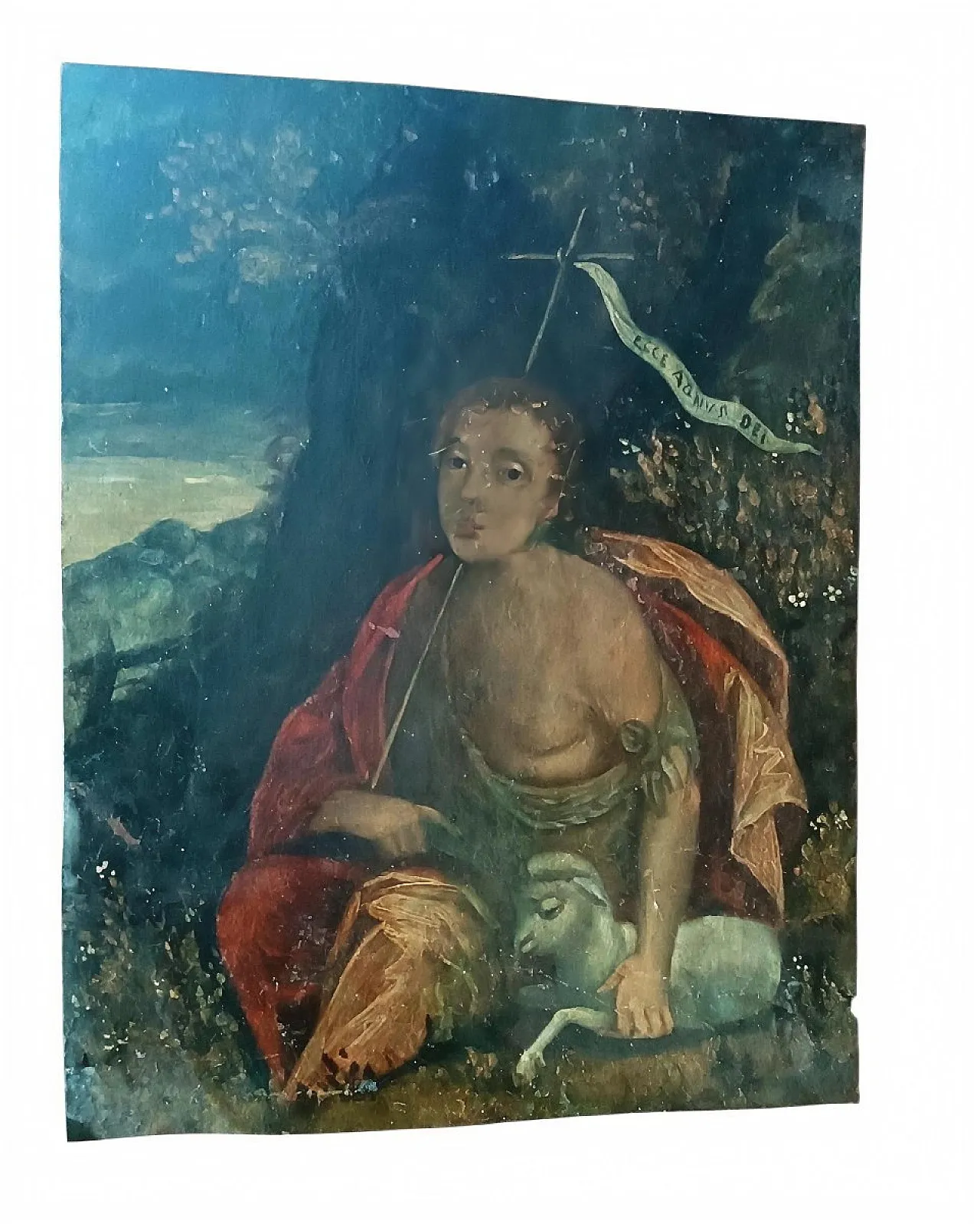 San Giovanni Battista Bambino, dipinto su rame, '600 1