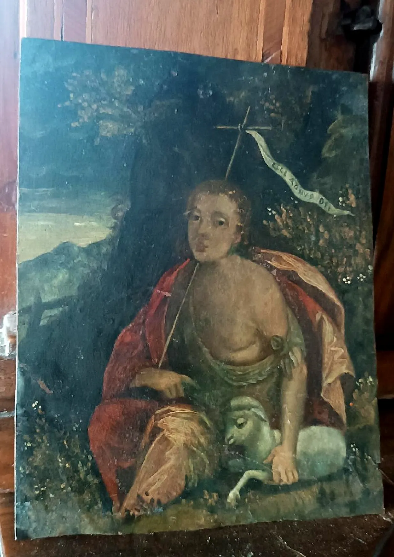 San Giovanni Battista Bambino, dipinto su rame, '600 2
