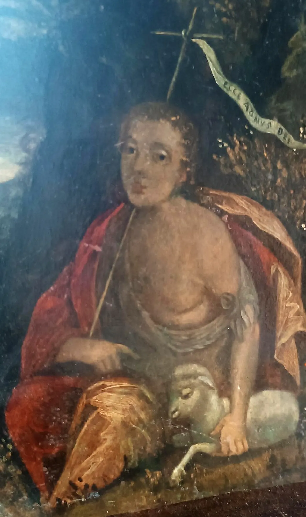 San Giovanni Battista Bambino, dipinto su rame, '600 4