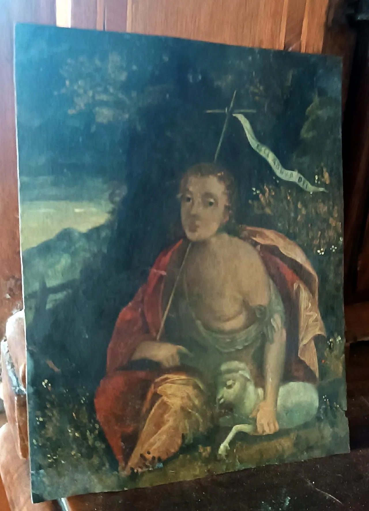 San Giovanni Battista Bambino, dipinto su rame, '600 5