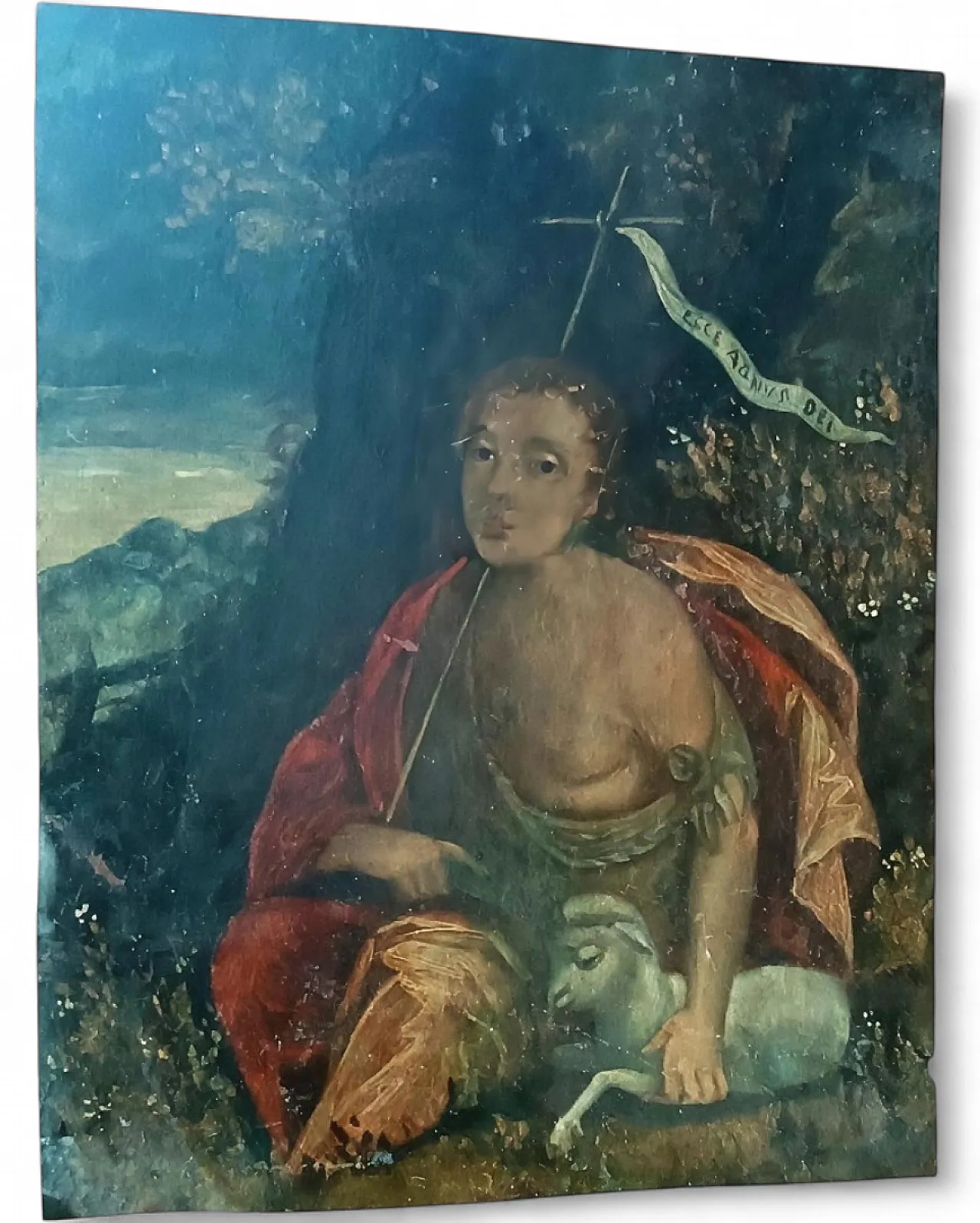 San Giovanni Battista Bambino, dipinto su rame, '600 6