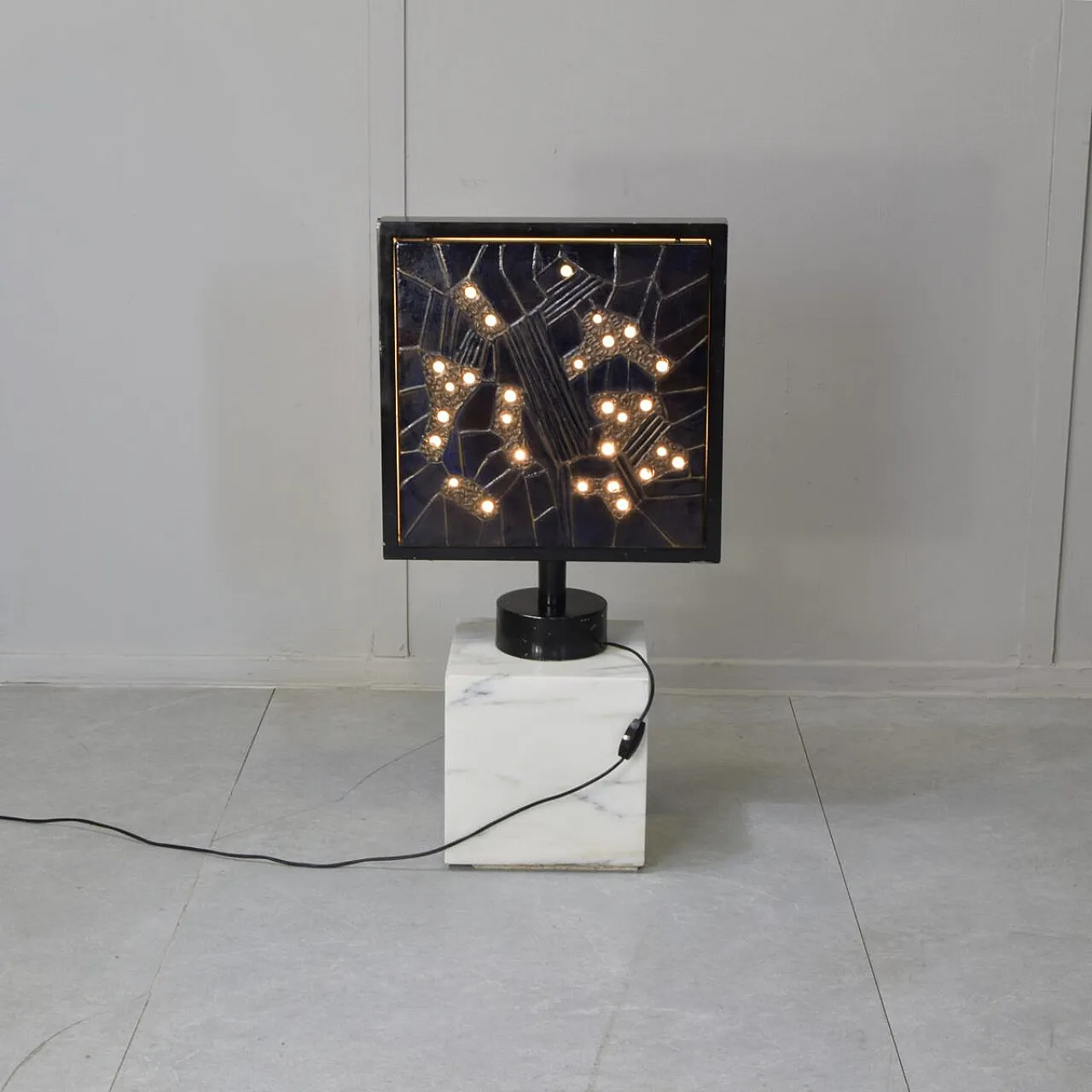 Sculptural table lamp by Valdelsa, 1970s 9