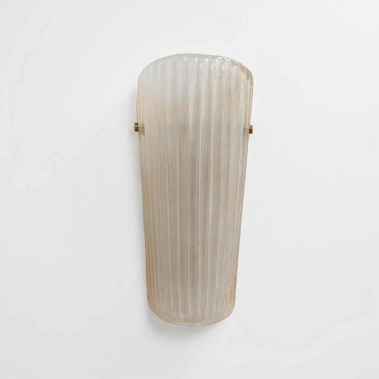 Pair of Murano glass sconces with gold dust inclusions, 20th century 4