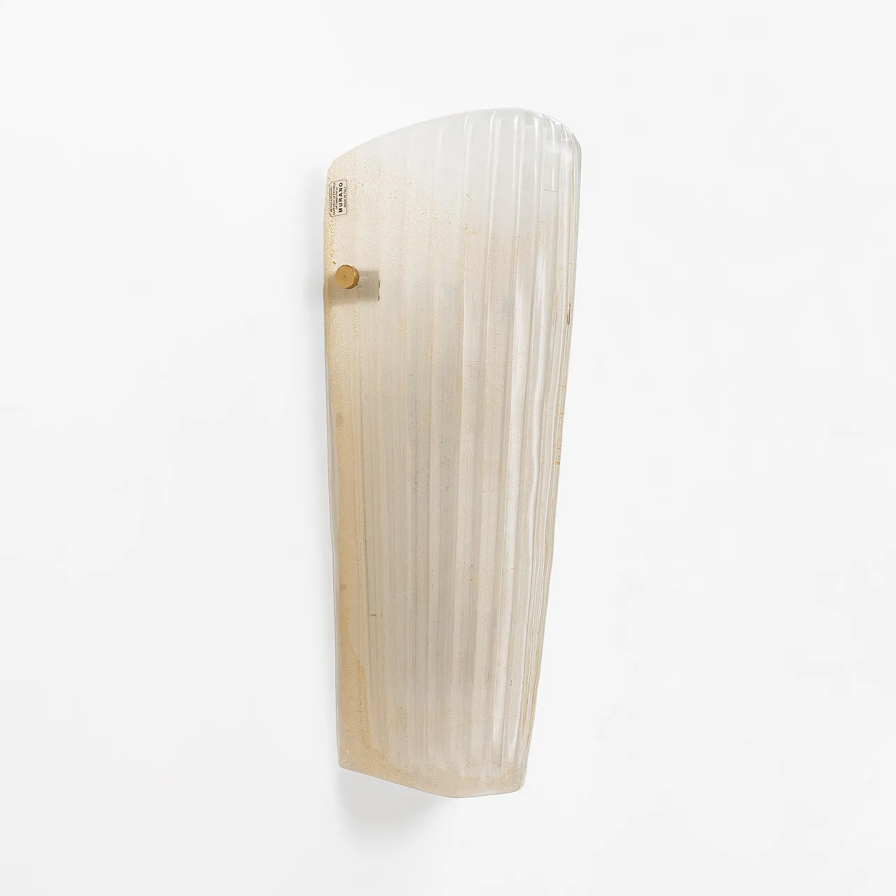 Pair of Murano glass sconces with gold dust inclusions, 20th century 7