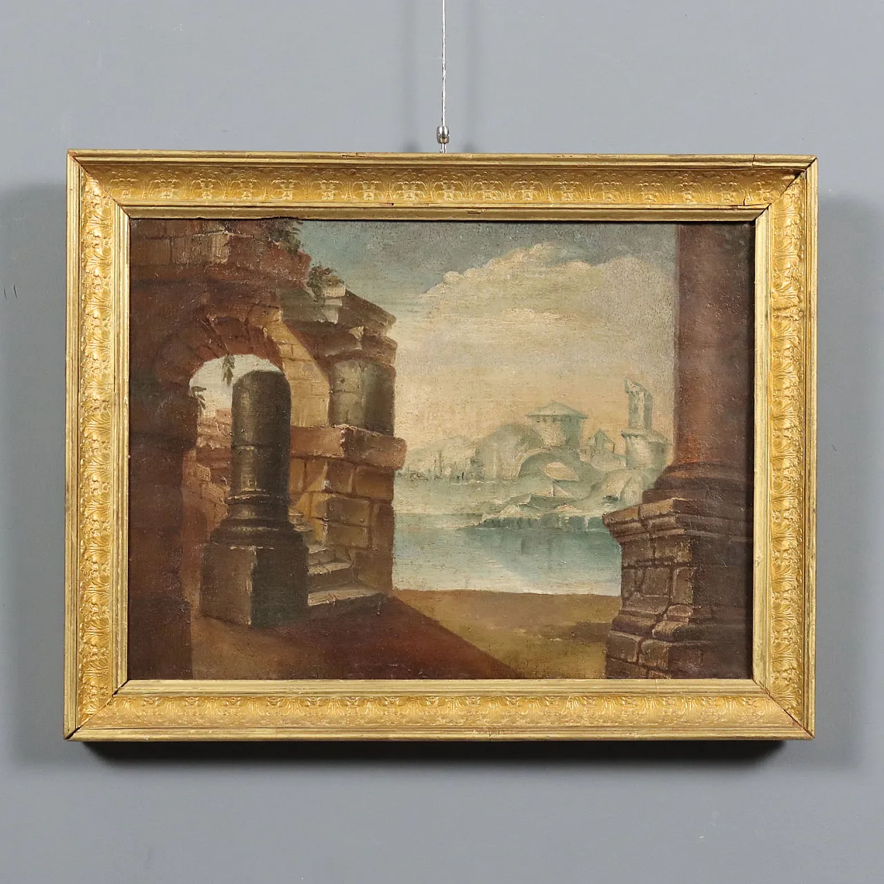 Architectural Capriccio, oil on canvas, late 19th century 1