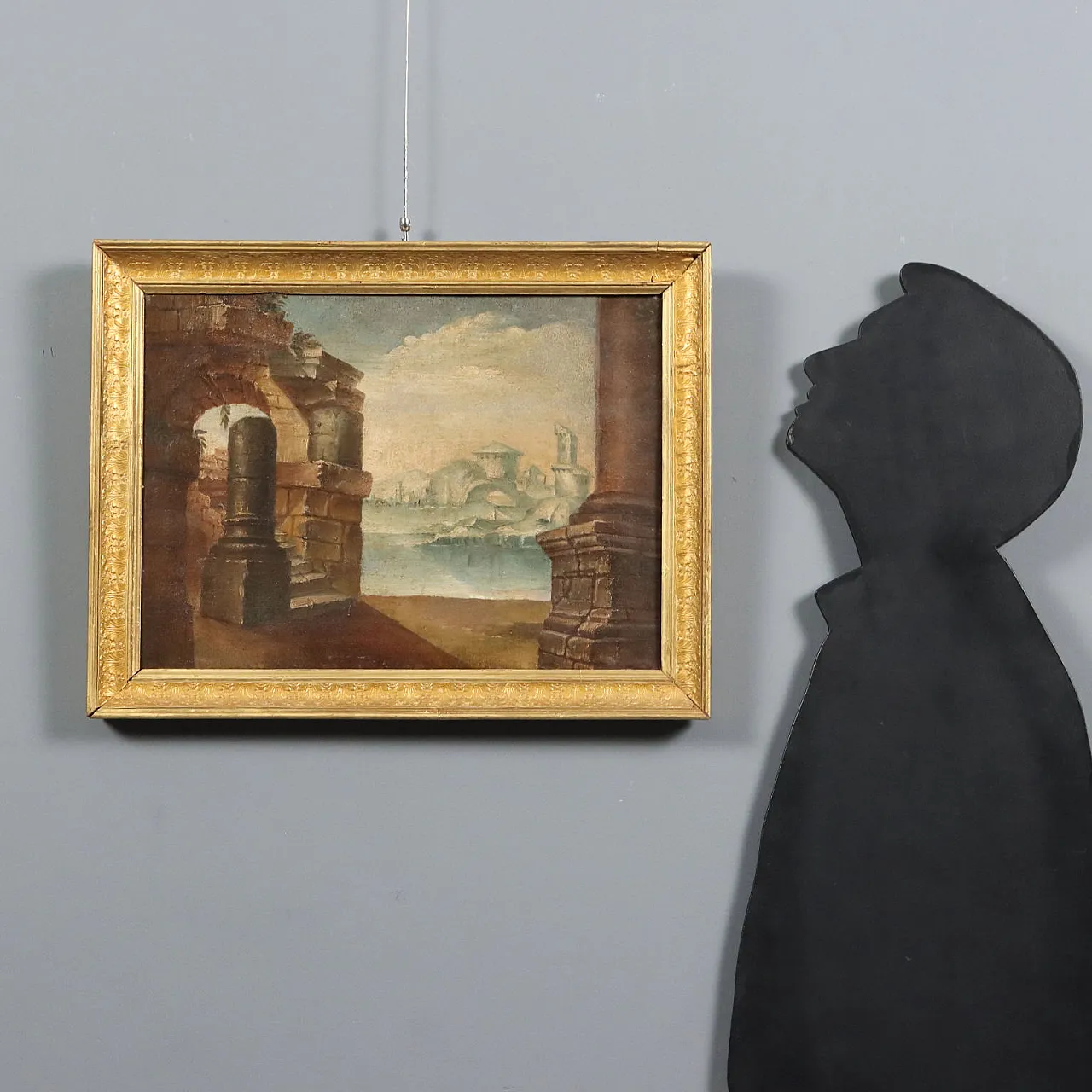 Architectural Capriccio, oil on canvas, late 19th century 2