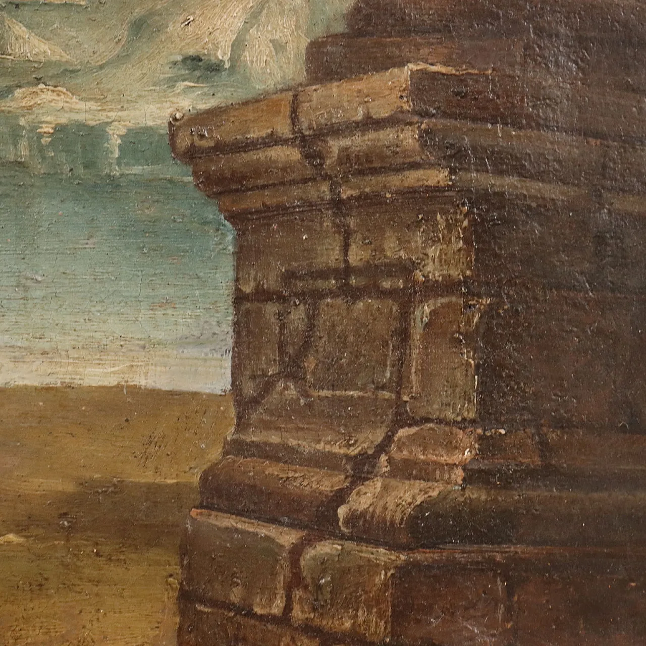 Architectural Capriccio, oil on canvas, late 19th century 6