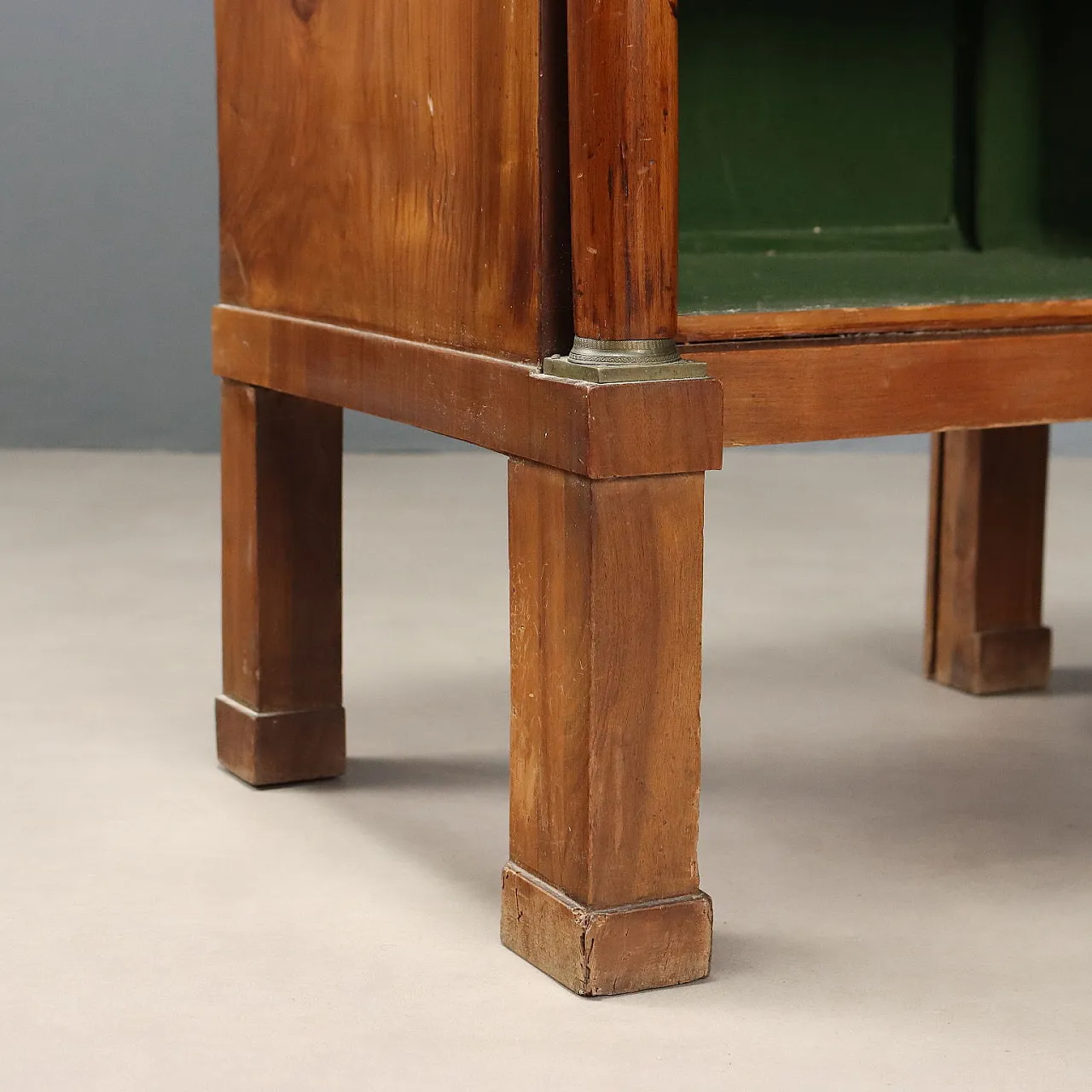 Empire bedside table in walnut, 19th century 7