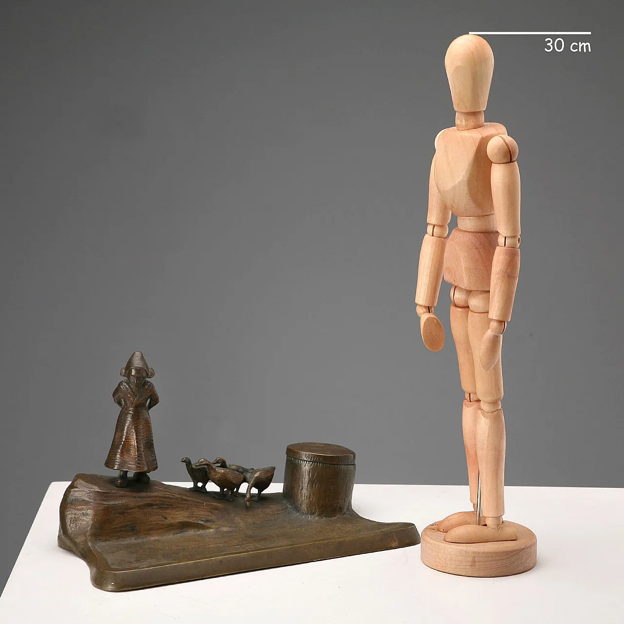 Bronze inkwell, 20th century 2