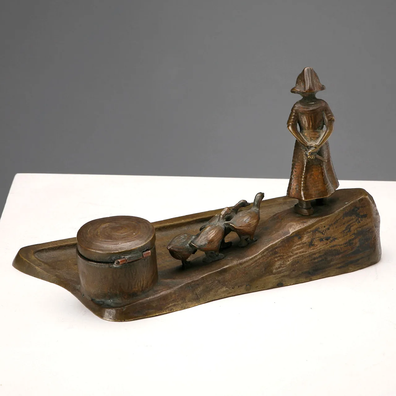 Bronze inkwell, 20th century 3
