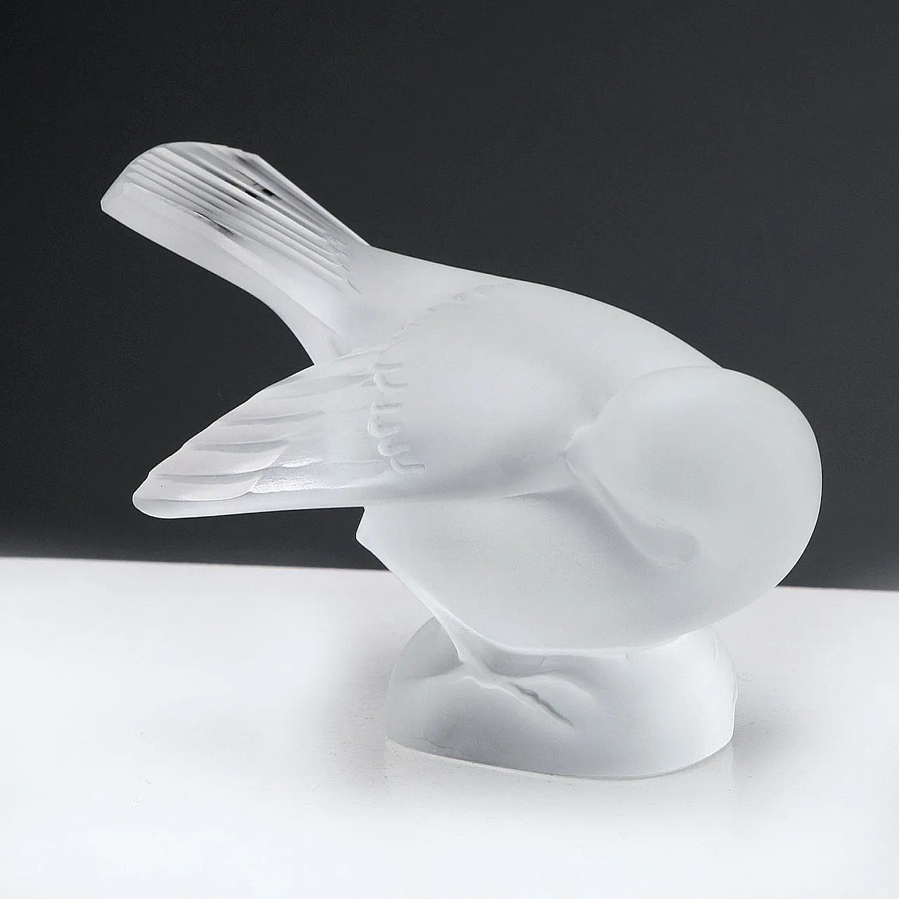 Bird in satin crystal, Manufacture Lalique, 20th century 5
