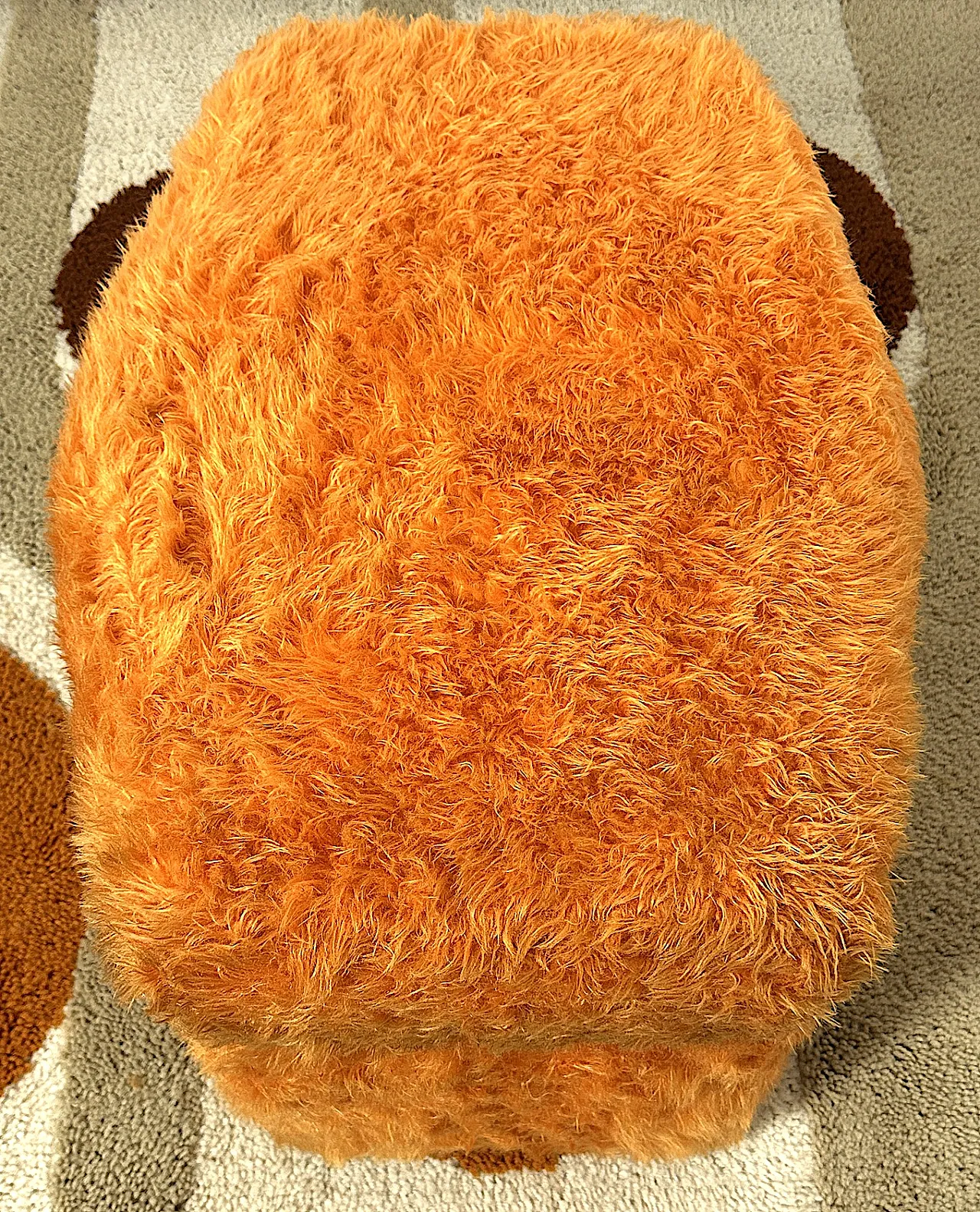 Pouf Sgabello  Multifunzionale arancione, anni '70 12