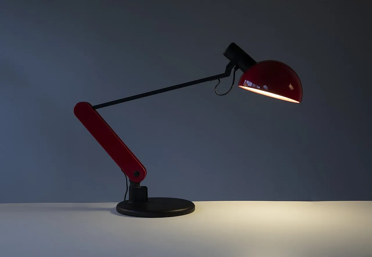 Adjustable desk lamp by Bruno Gecchelin for Guzzini, 1980s 9