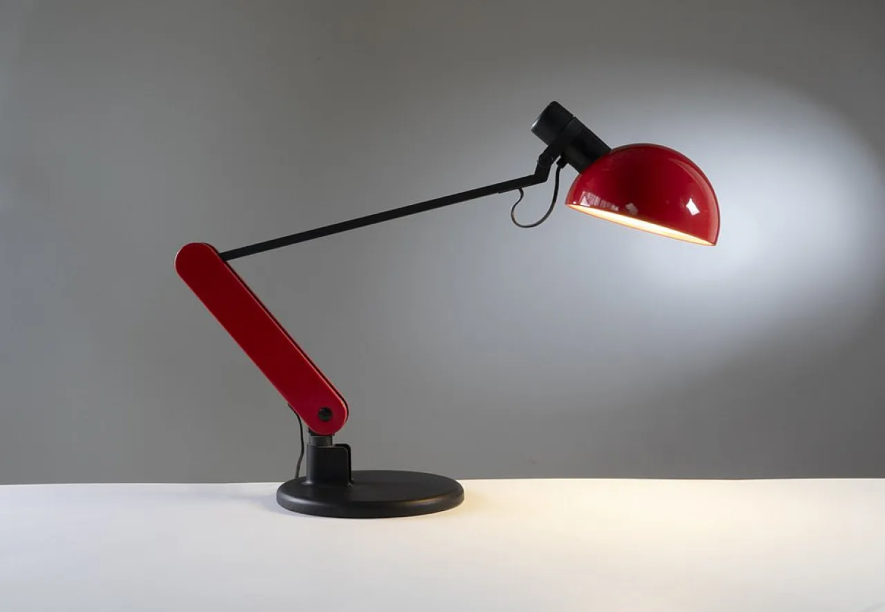 Adjustable desk lamp by Bruno Gecchelin for Guzzini, 1980s 10