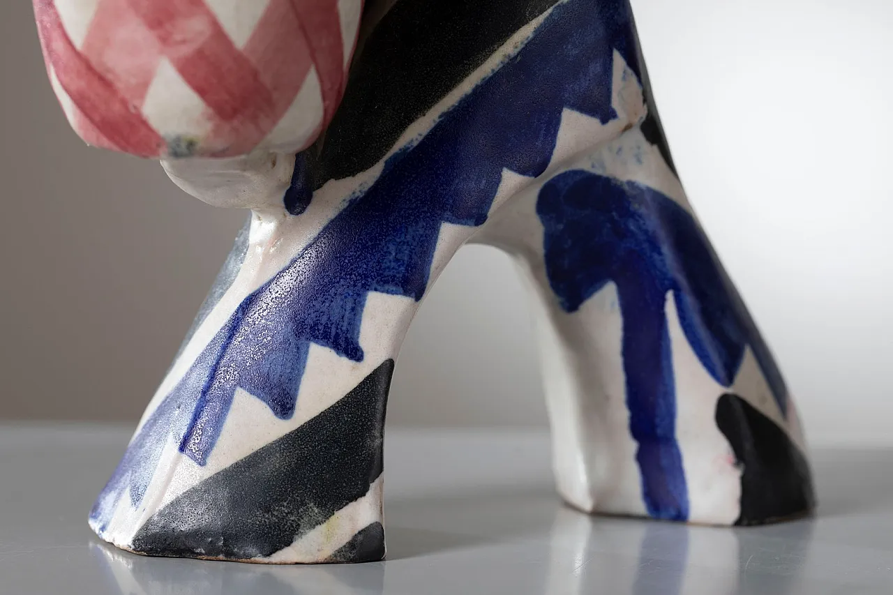 Ceramic figural planter by Leopold Anzengruber for Ics Vietri, 1930s 6