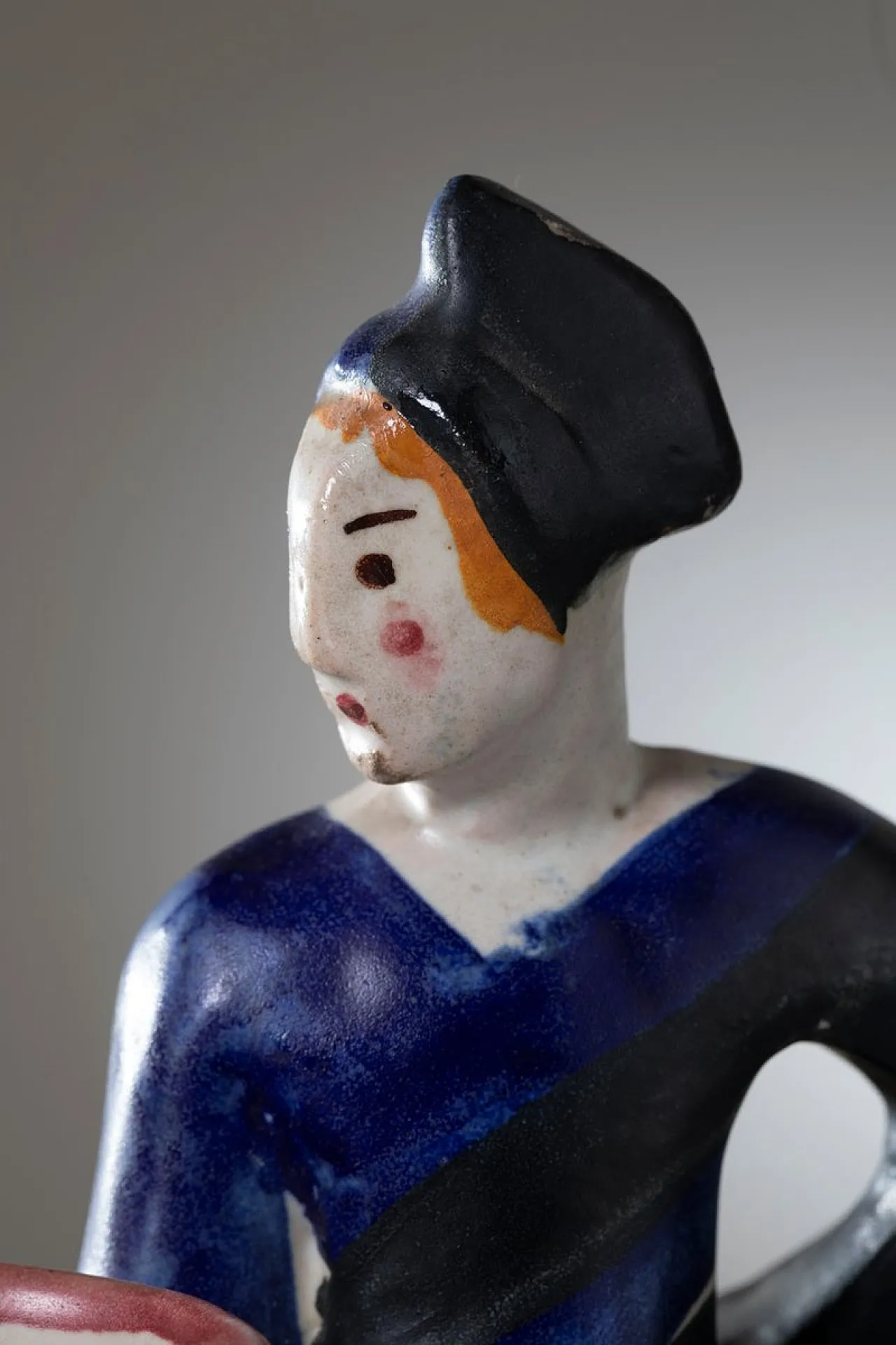 Ceramic figural planter by Leopold Anzengruber for Ics Vietri, 1930s 7