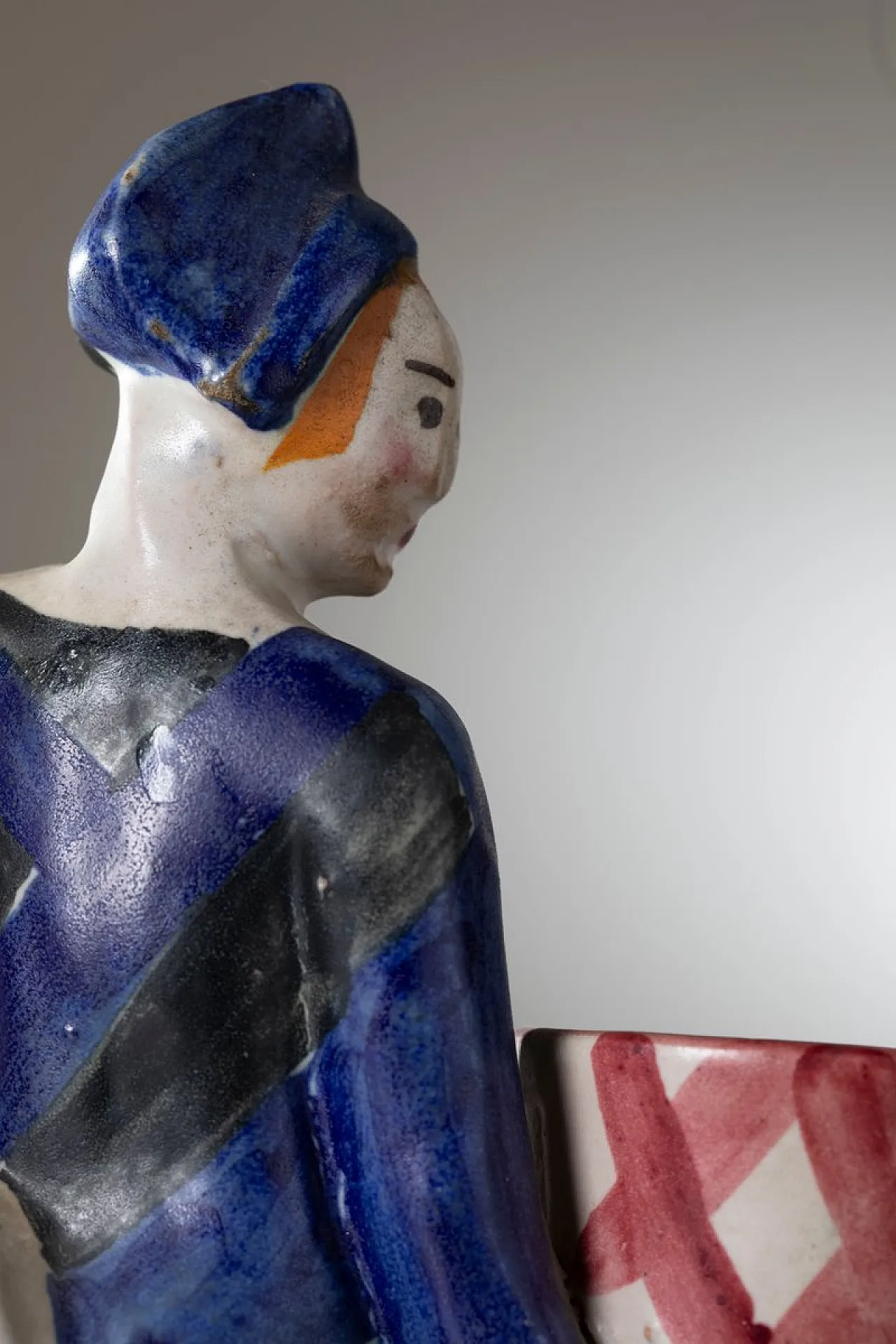 Ceramic figural planter by Leopold Anzengruber for Ics Vietri, 1930s 8
