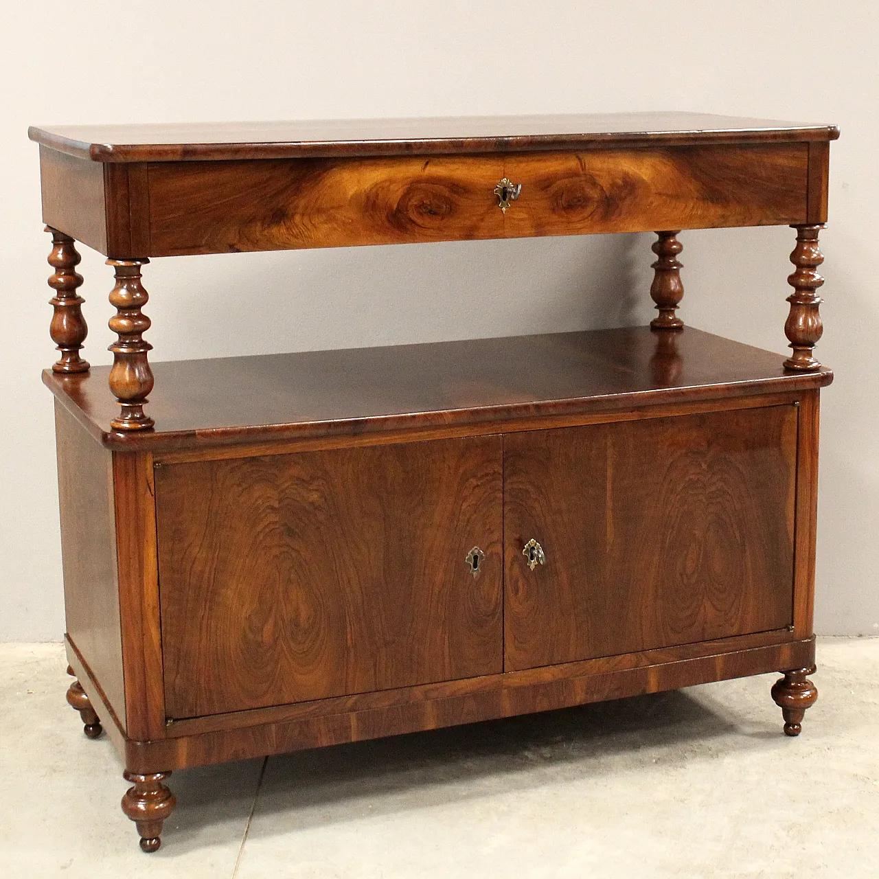 Credenza Luigi Filippo in noce, '800 2