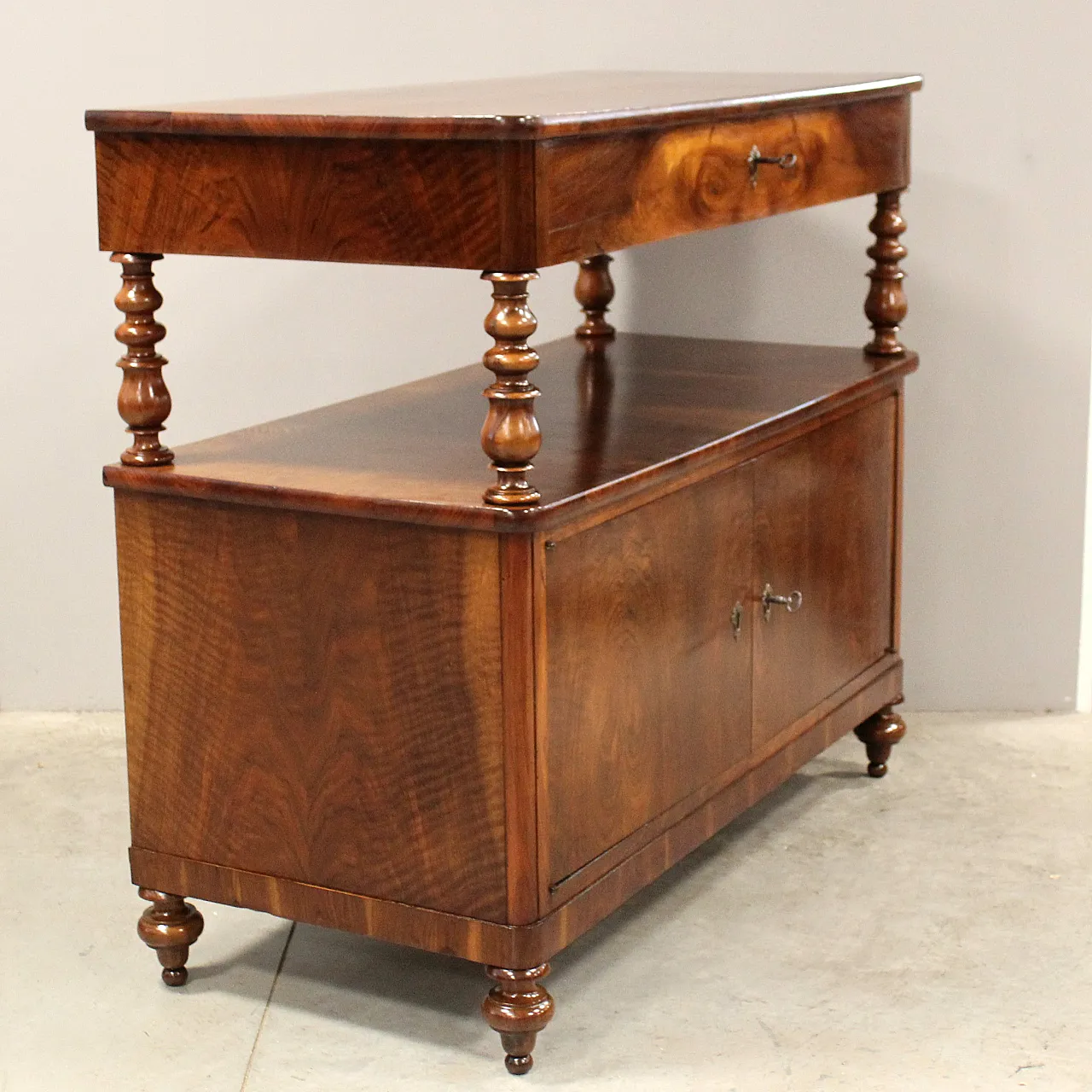 Credenza Luigi Filippo in noce, '800 4