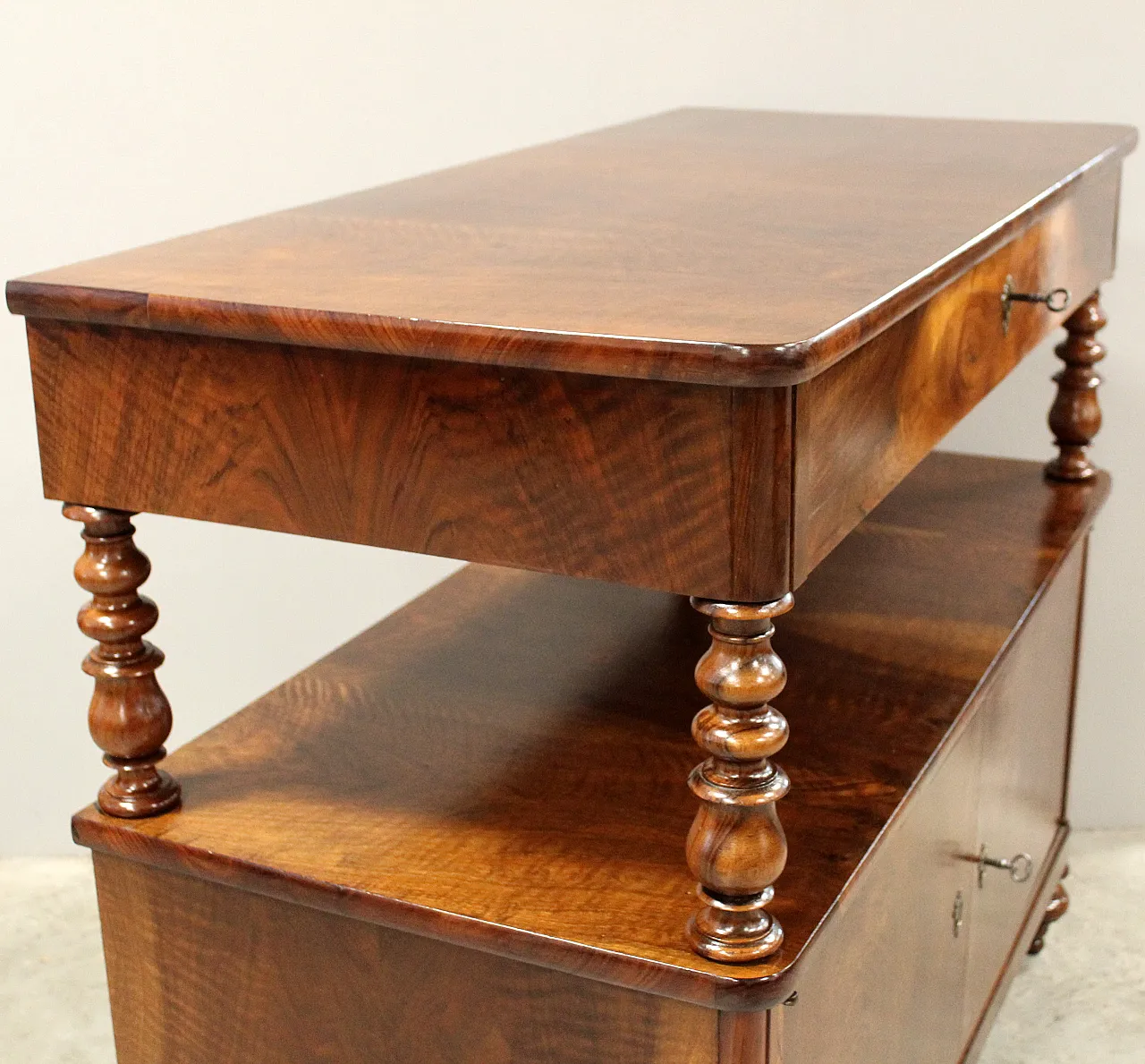 Credenza Luigi Filippo in noce, '800 8