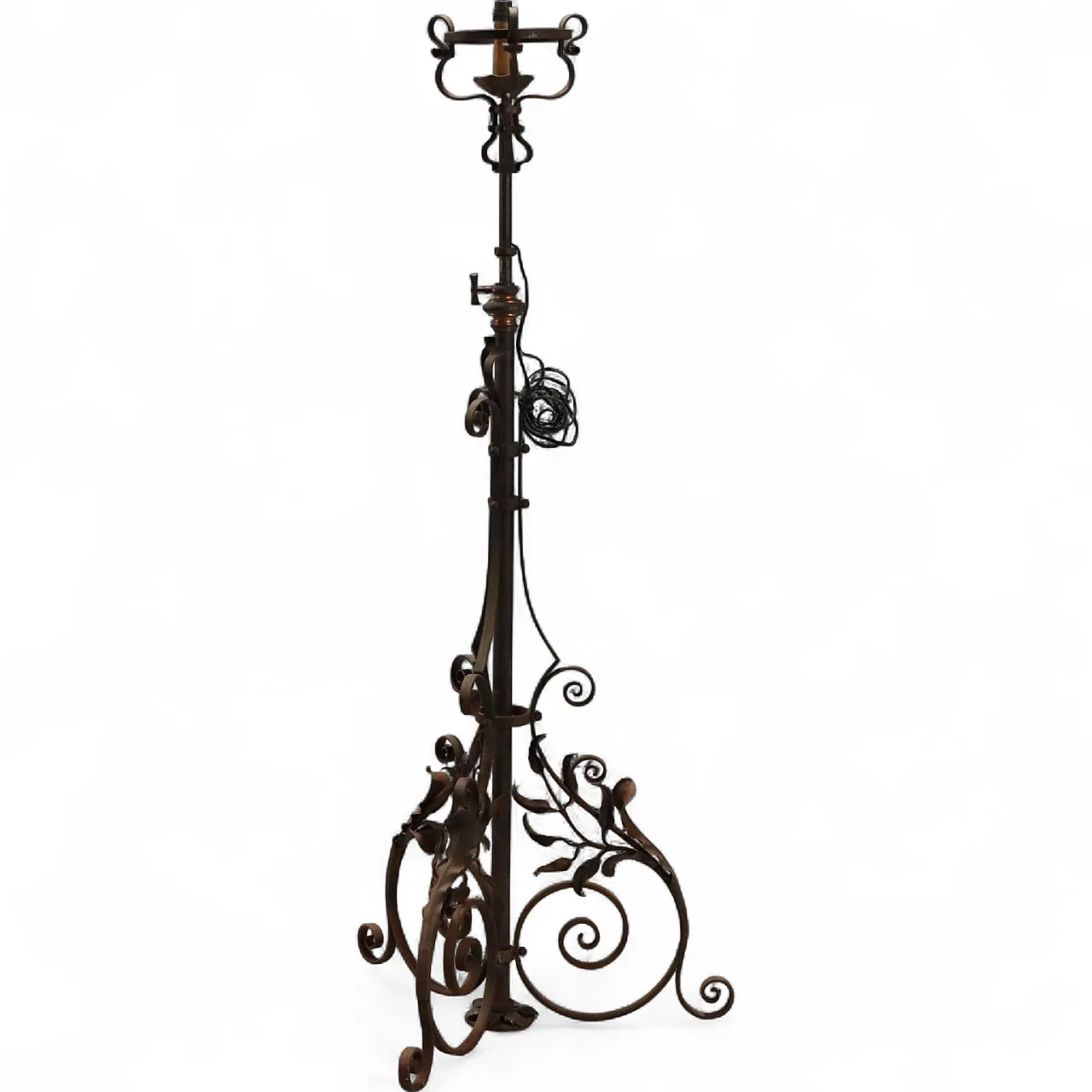 Wrought iron torch holder, 19th century 8