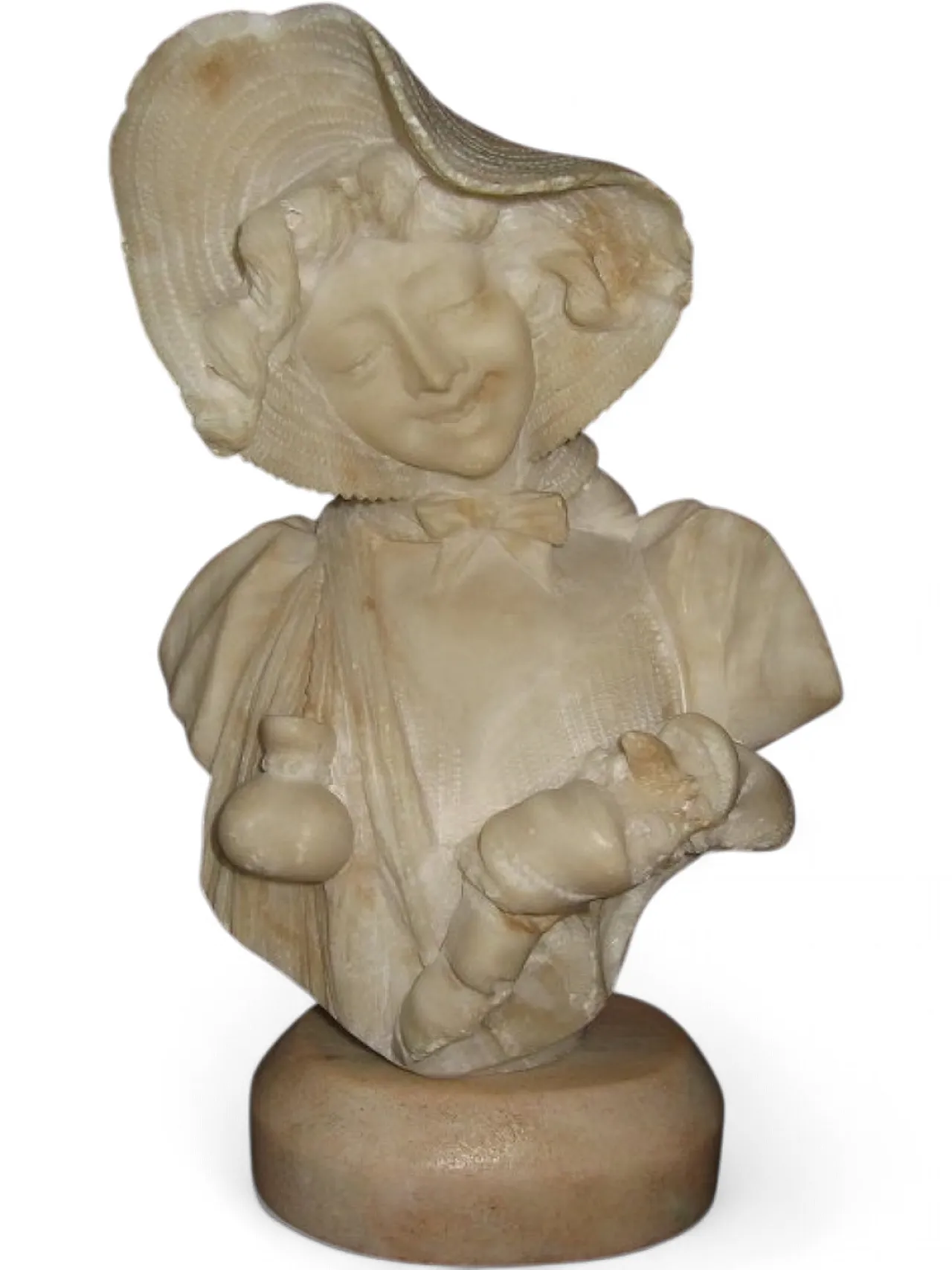 Marbke bust of a peasant girl, early 20th century 13