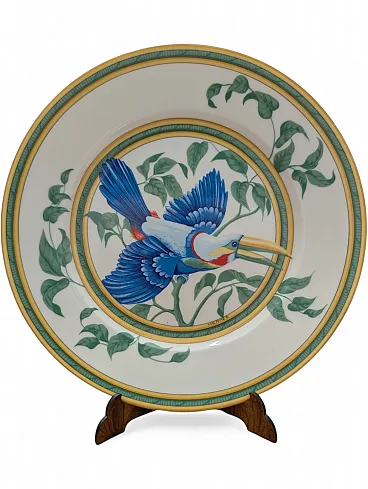 Hermès decorative plate in Tucano porcelain