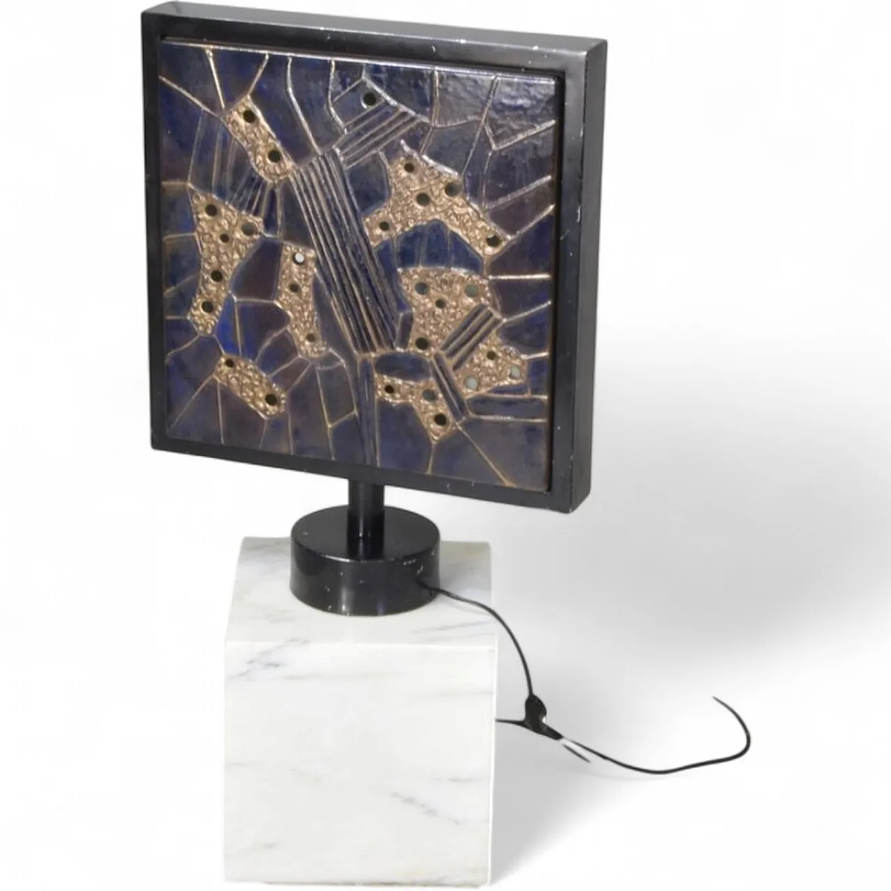 Sculptural table lamp by Valdelsa, 1970s 11