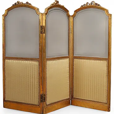 Golden wood screen, late 19th century