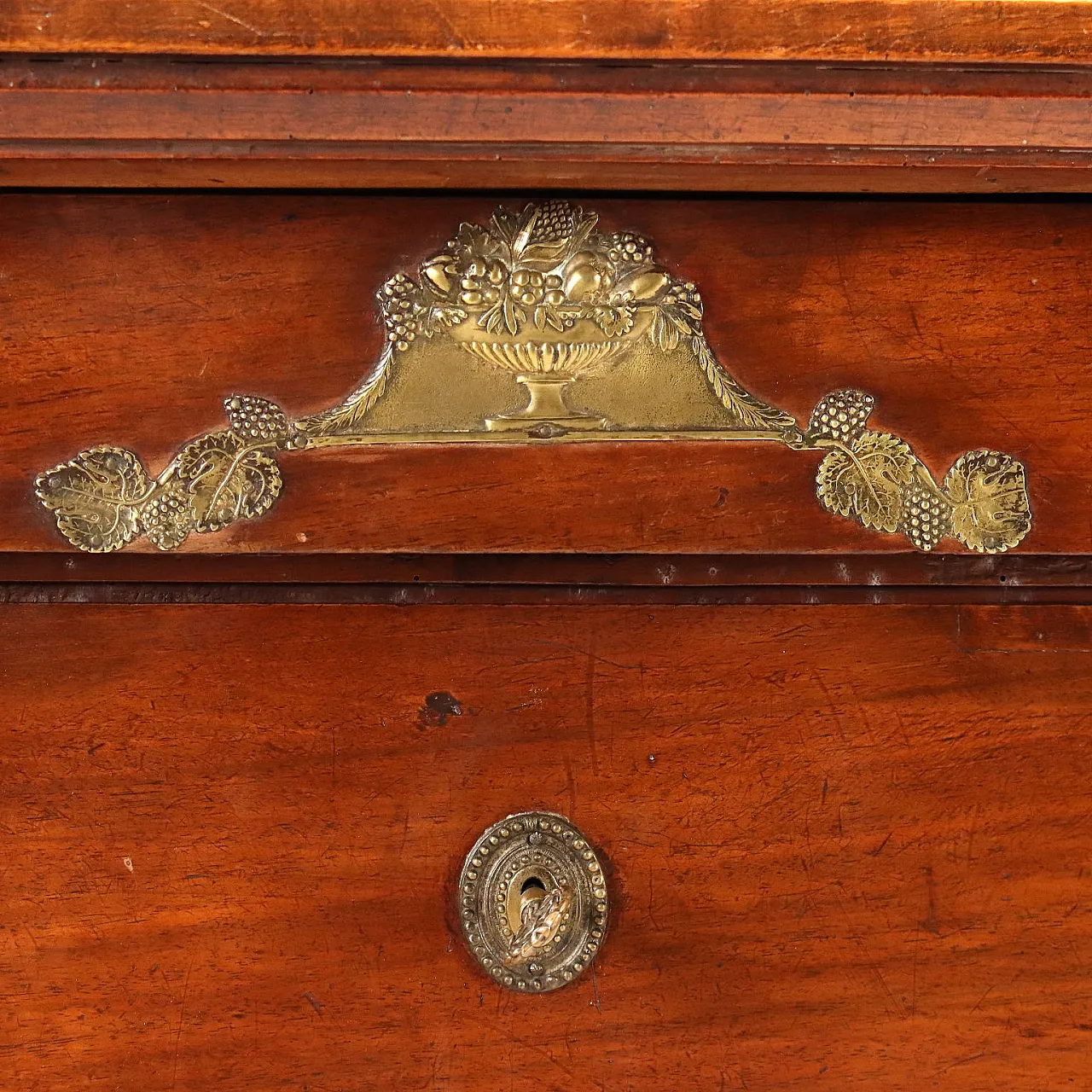 Empire chest of drawers in walnut, 19th century 7