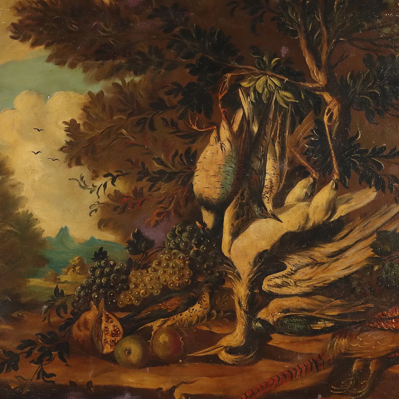 Composition with Game, oil on canvas, 18th century 3