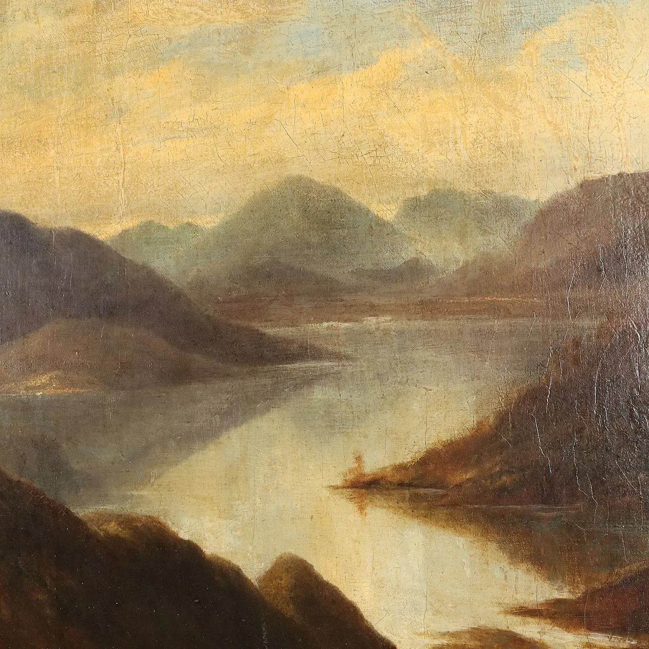 Mountain Landscape with Lake, 19th century 7